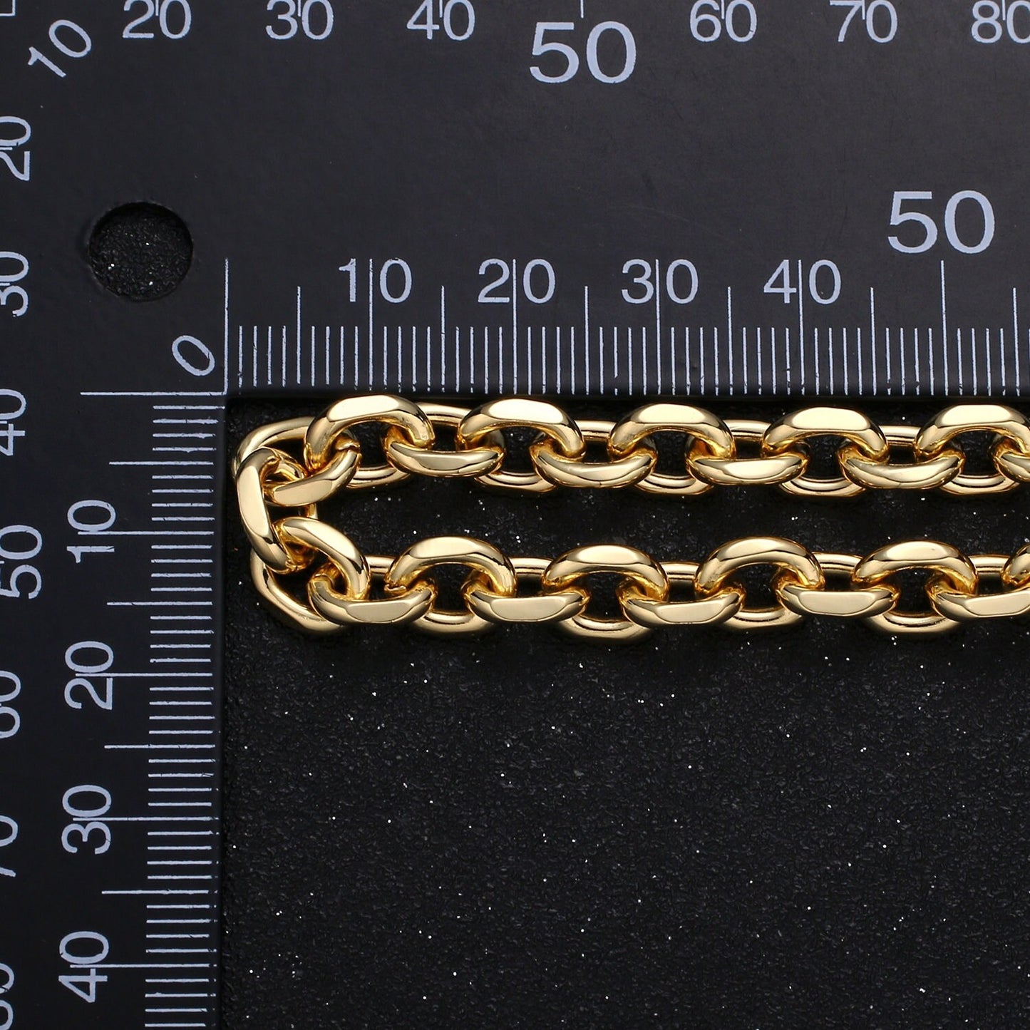 14K Gold Filled 1.8mm thick Paperclip Rolo Cable Chain by Yard, Gold Filled Cable Rolo Chain,Wholesale bulk Roll Chain for DIY Jewelry, 496