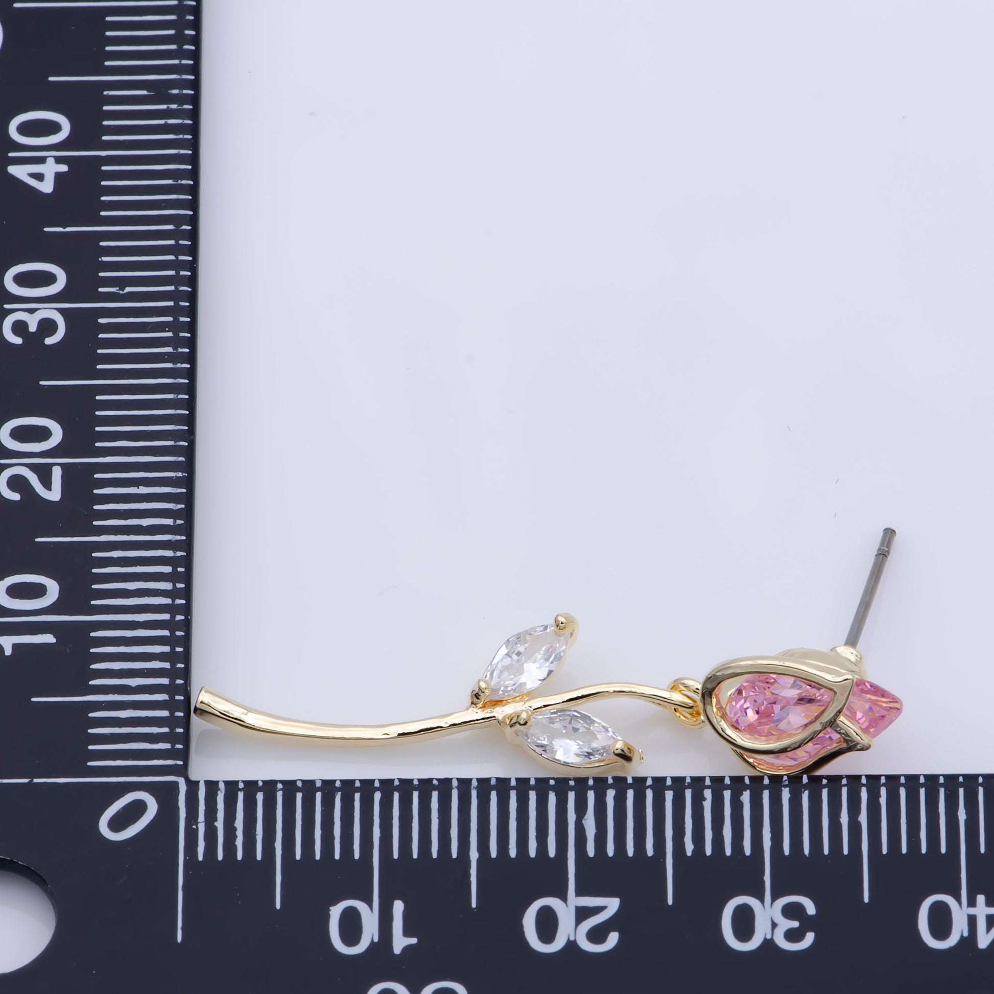 Rose Stud Earring Pink Rose Flower Earring, Gold / Silver Rose Stud June Birth Month Flower Jewelry, June Birthday Christmas Jewelry Gift