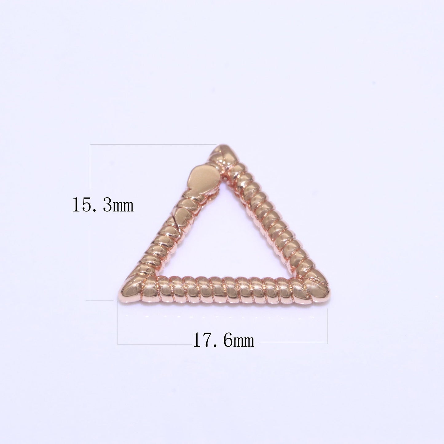 15.5X17.5mm Triangle Gold Spring Buckle Metal Snap Clasp Spring gate ring, Trigger Round Ring, Snap Clasp Hook for Jewelry Supply