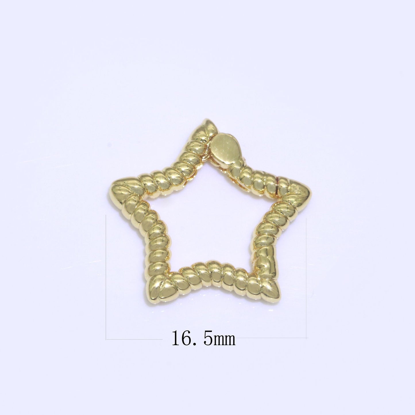 Tiny Star Gold Spring Buckle Metal Snap Clasp Spring gate ring, Trigger Round Ring, Snap Clasp Hook for Jewelry Supply