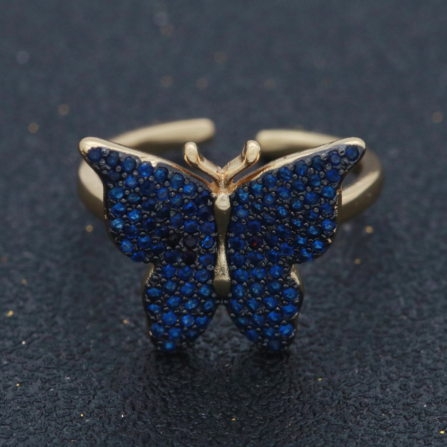 Dainty Butterfly Ring, Open Gold Adjustable Ring, Cute Mariposa Ring, Animal Lover Ring for Minimalist jewelry for Christmas Gift Idea