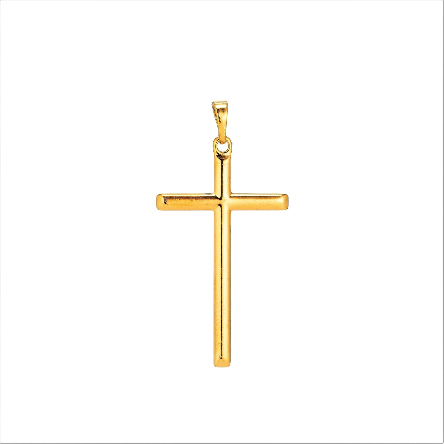 Minimalist Cross Charm 18K Gold Filled Cross Charm Dainty Cross Pendant Religious Jewelry for Earring Necklace Making supplies