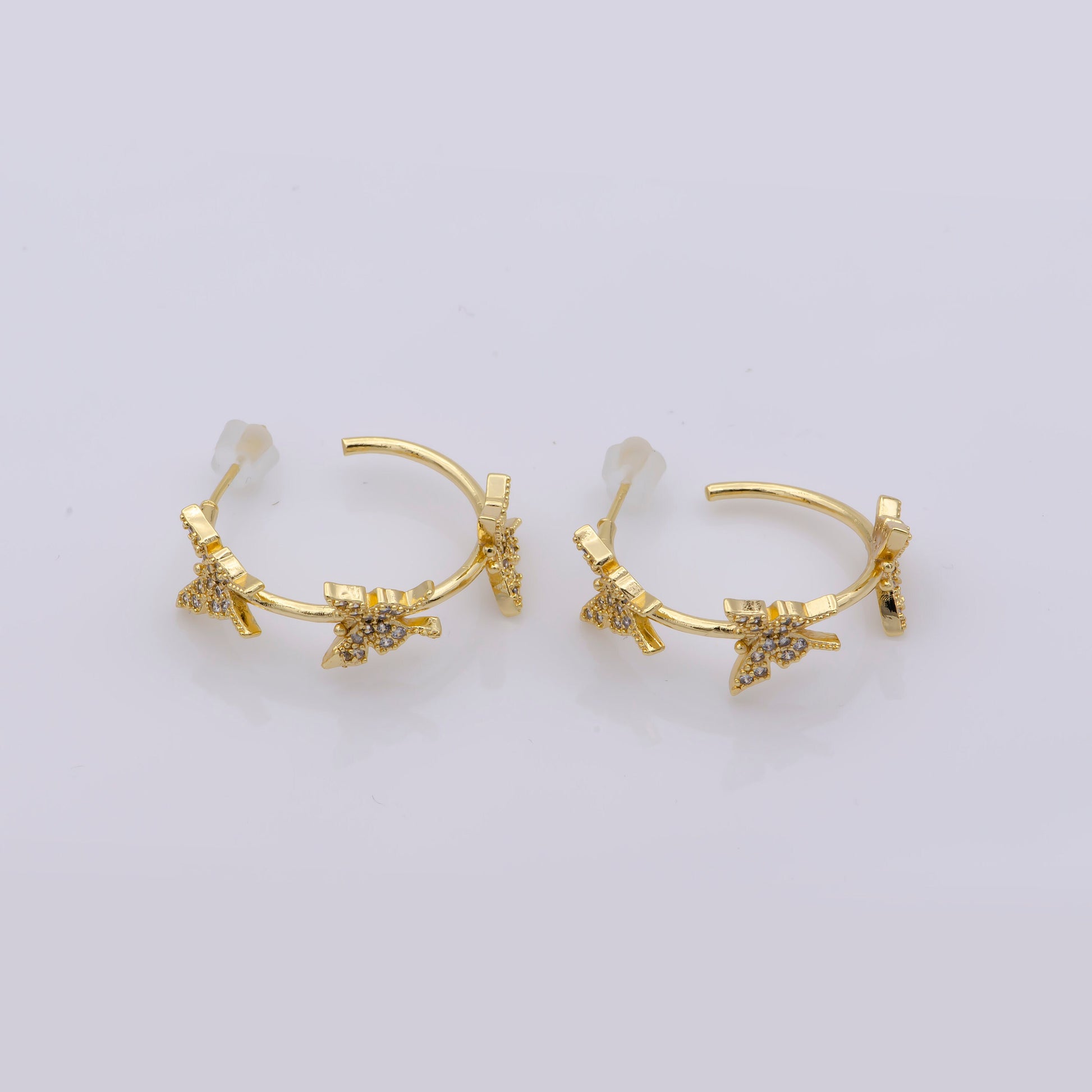 Mini Butterfly Hoop Earring Statement Earring for Everyday Wear Animal Lover Mariposa Monarch Earring Jewelry