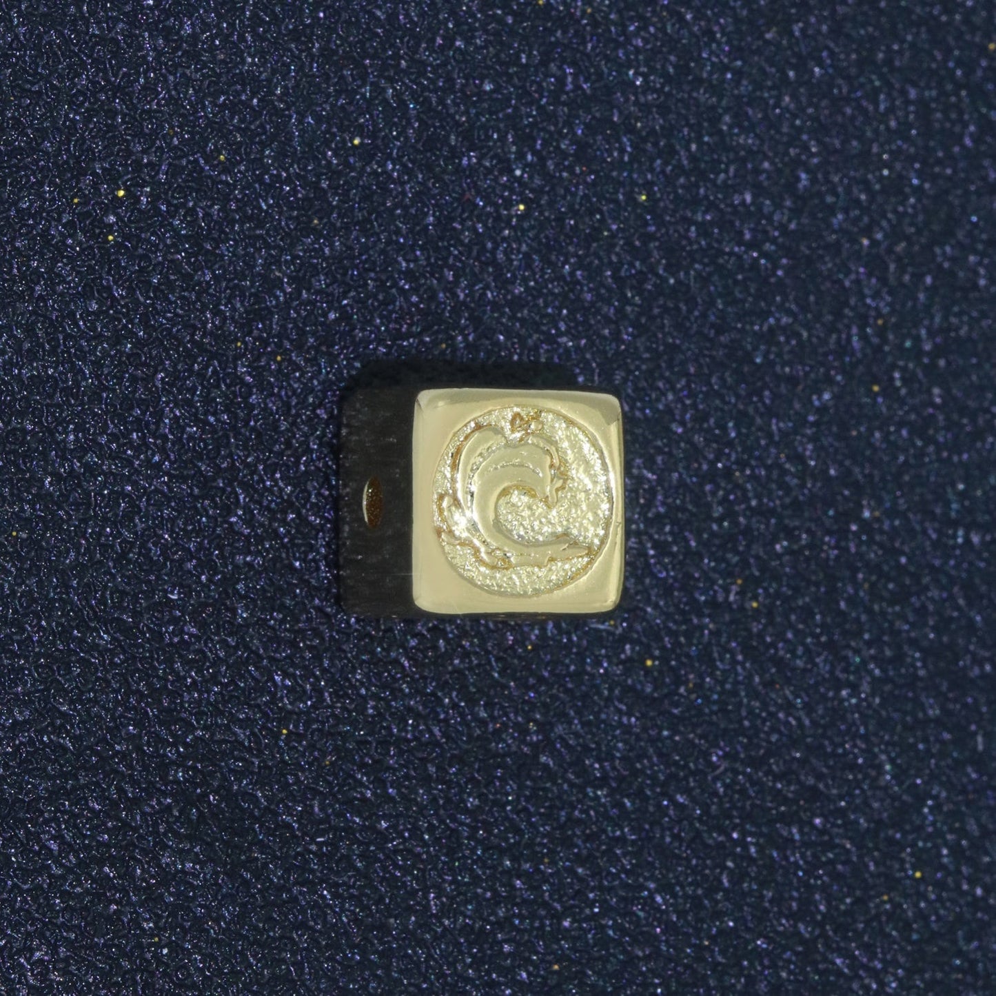 Dainty 24K Gold Filled Bead Element Water Fire Earth Wind Bead Spacer for Bracelet Supply Component Jewelry Making