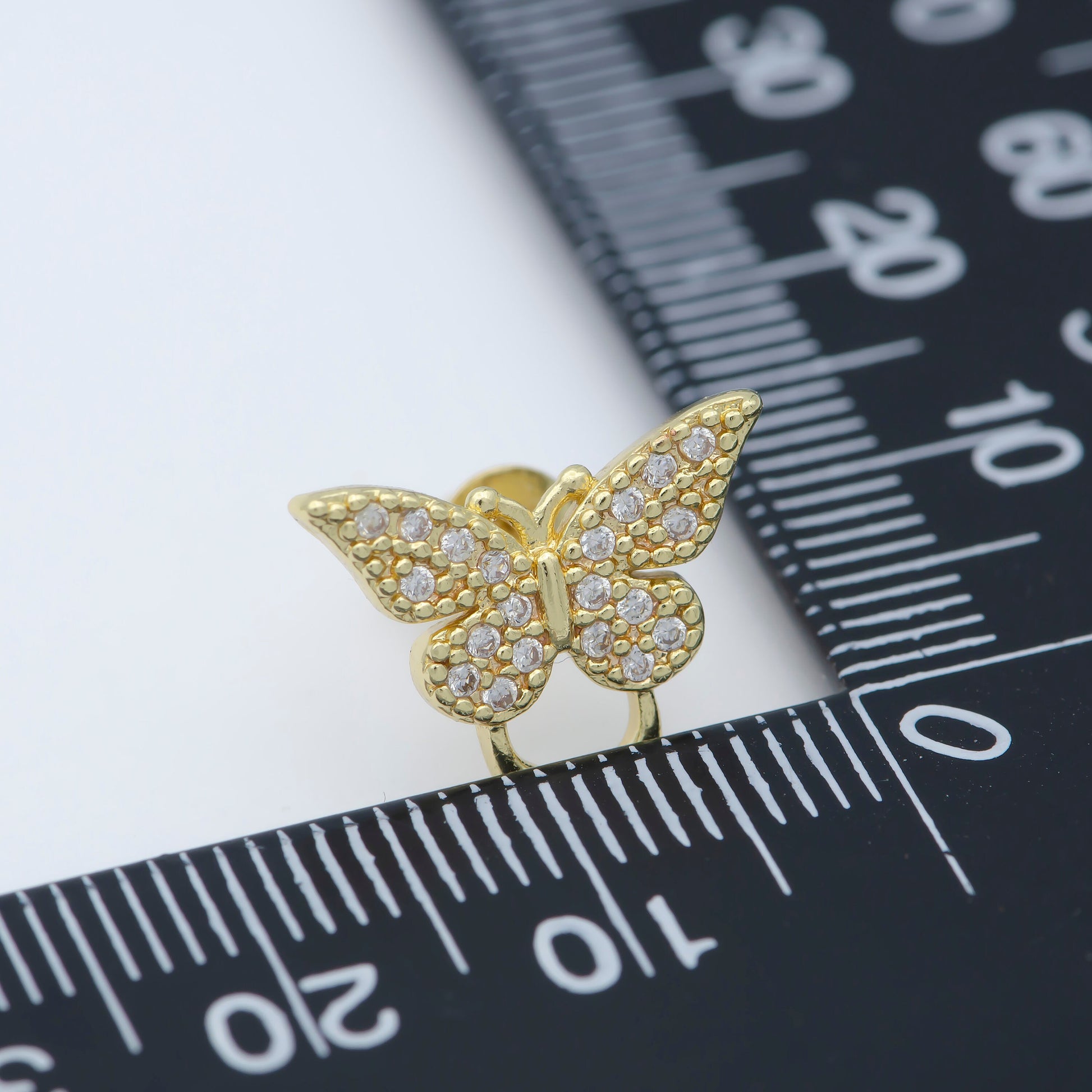 Gold Dainty Butterfly Stud Earring