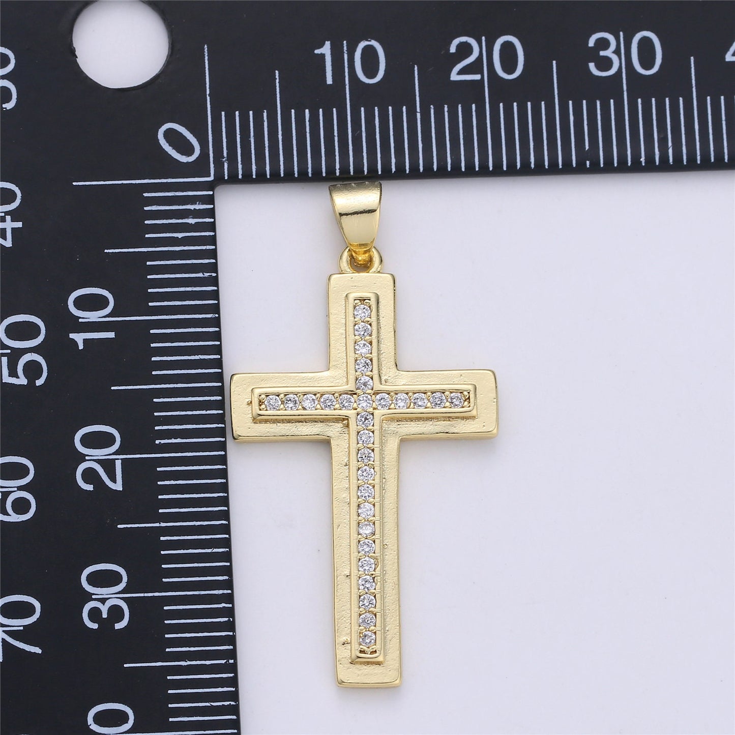 Classic Cross Charms, Micro Pave Cross Pendant, zircon cross charms ,Cubic zirconia cross for religious jewelry making