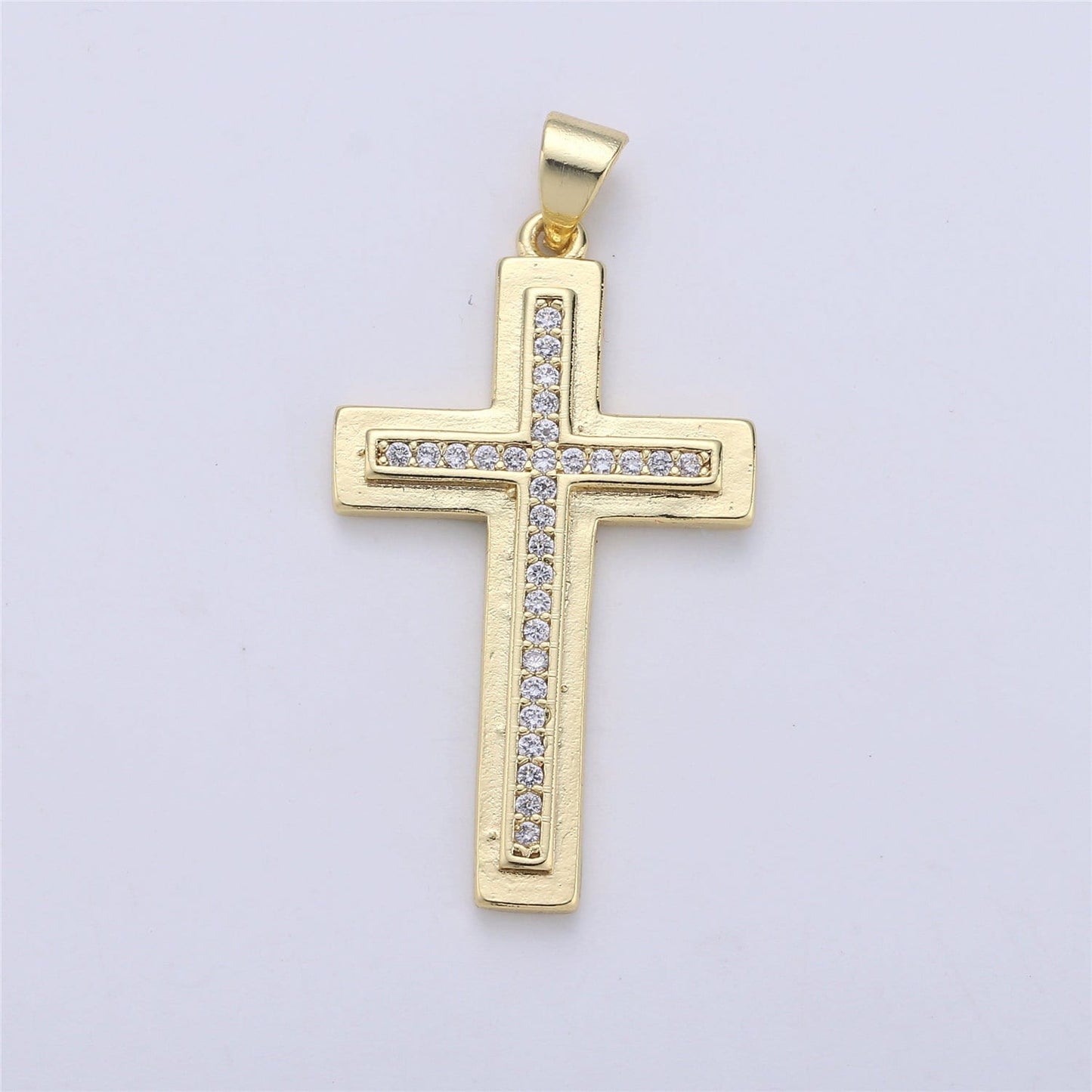 Classic Cross Charms, Micro Pave Cross Pendant, zircon cross charms ,Cubic zirconia cross for religious jewelry making