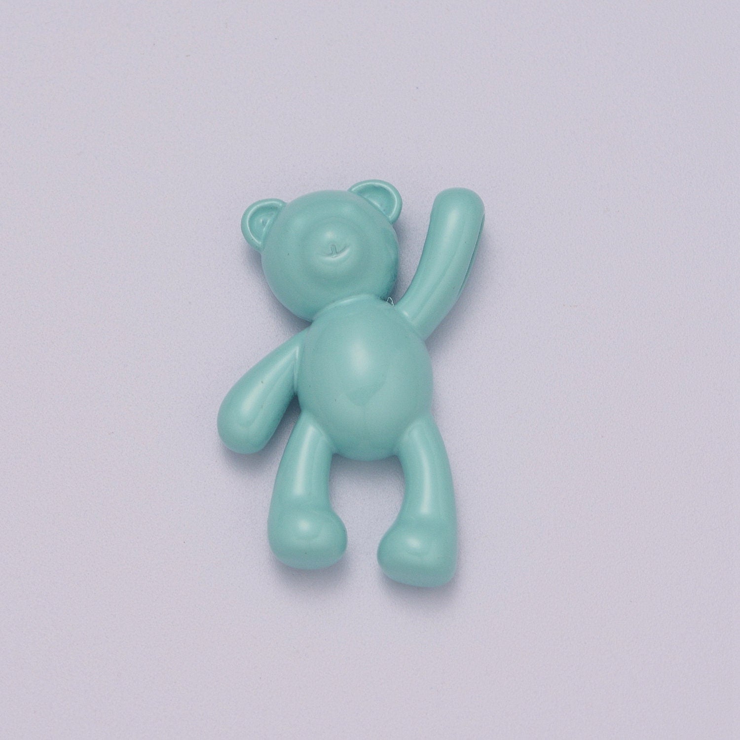 2 Size of Choices Dainty Blue Enamel Teddy Bear Charm Dangle Charm for Necklace Earring Bracelet Baby Shower Jewelry Making Supply,M-893
