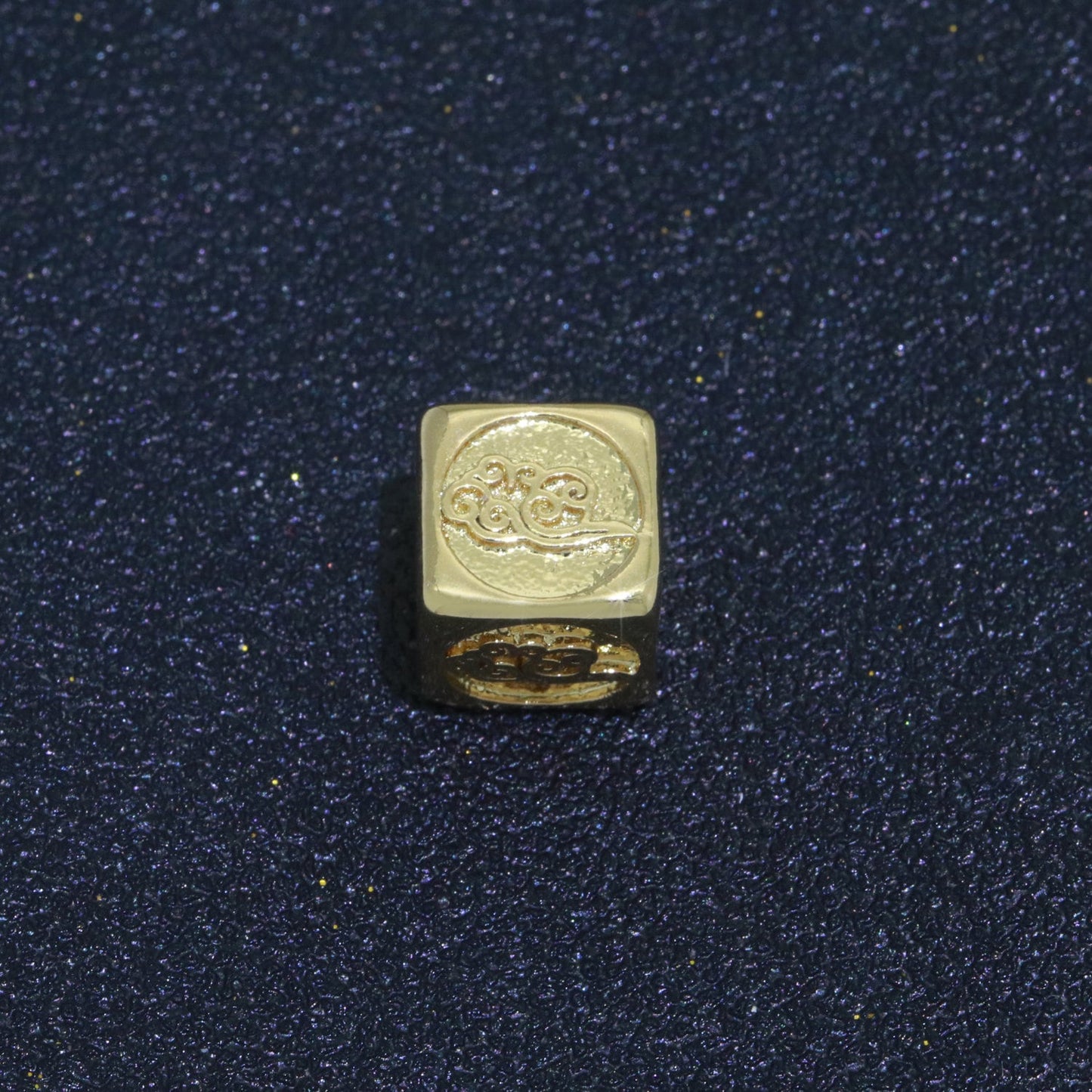 Dainty 24K Gold Filled Bead Element Water Fire Earth Wind Bead Spacer for Bracelet Supply Component Jewelry Making