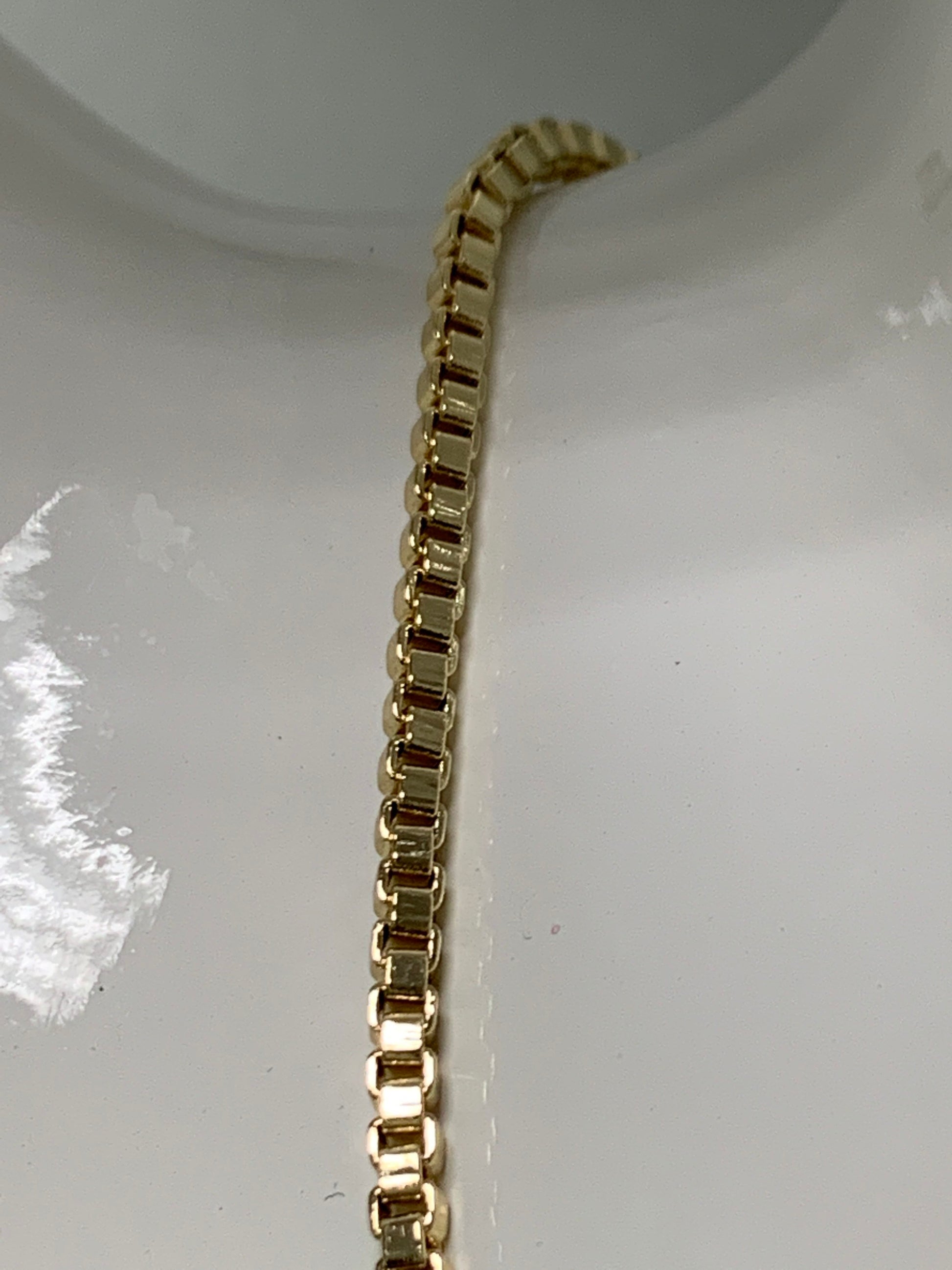 1pc 17.7'' ready to wear Gold Square Box Chain Necklace, Layering Dainty Box Chain For Jewelry Making with Pendant Charm, WA-280