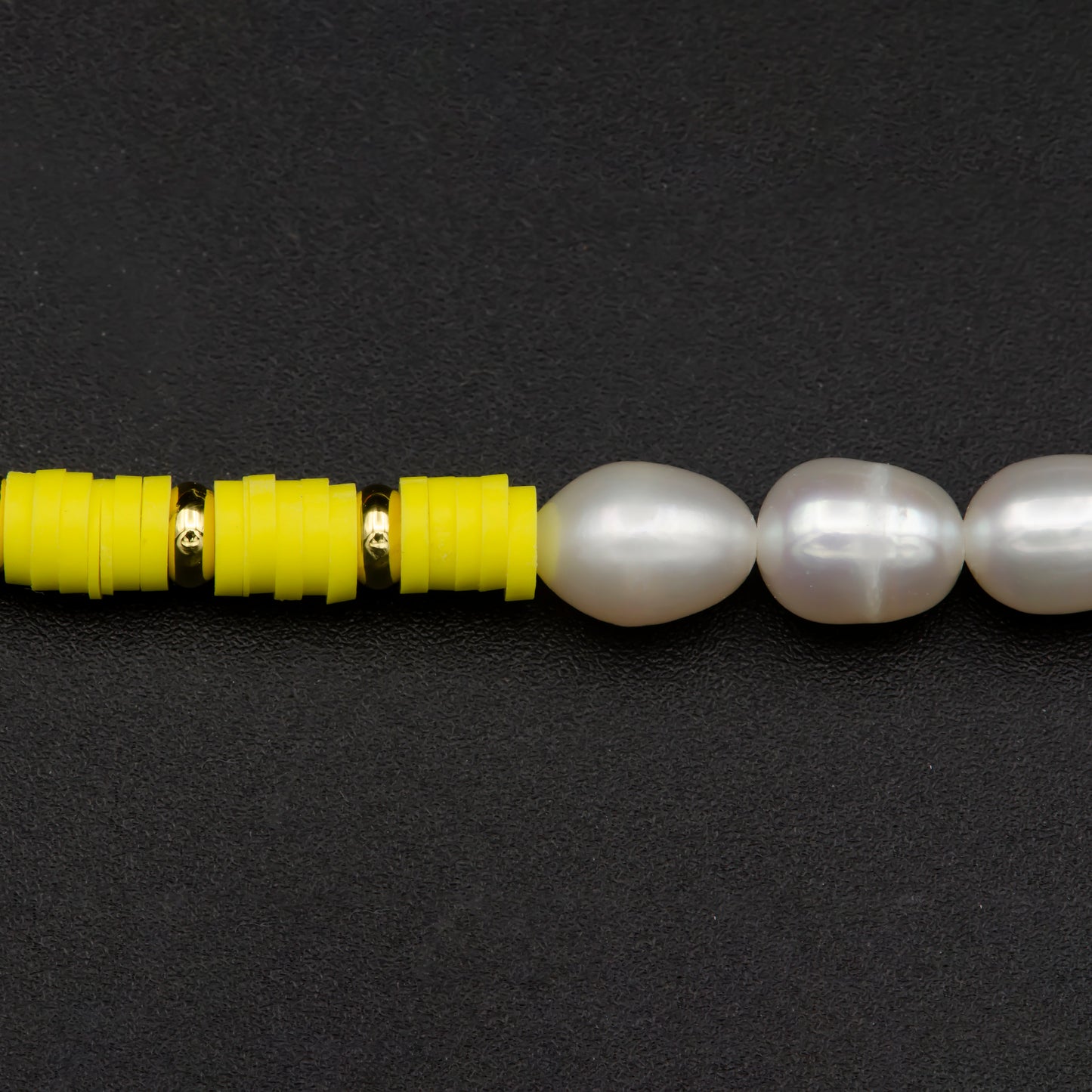 Pearl Necklace & Multicolor polymer Clay Beaded Necklace Y2K Jewelry 90s Trend Inspired 17.5 inch+2 inch extender Handmade Necklace, WA-308