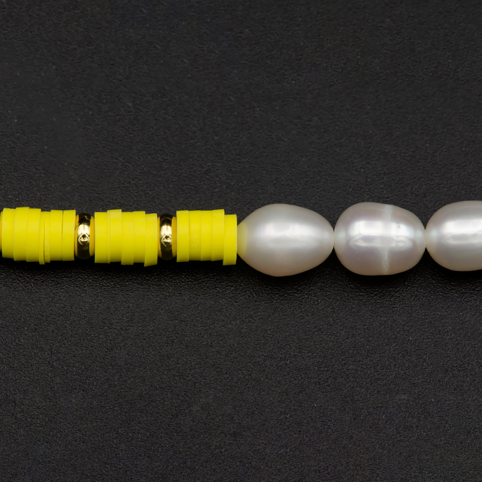 Pearl Necklace & Multicolor polymer Clay Beaded Necklace Y2K Jewelry 90s Trend Inspired 17.5 inch+2 inch extender Handmade Necklace, WA-308