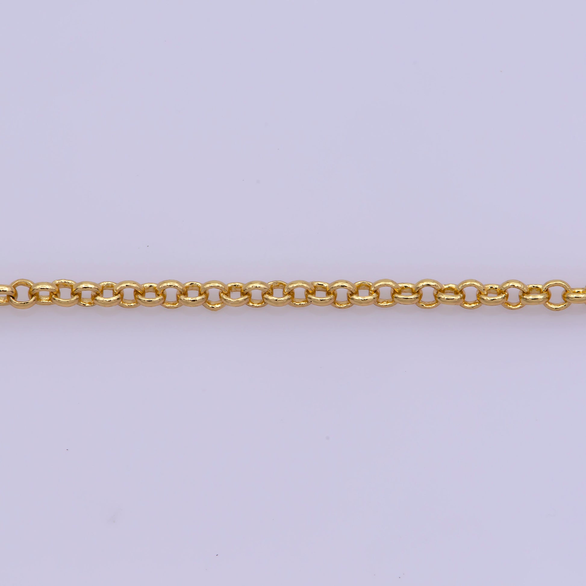 1pc 17.5' Ready to Use Gold Rolo Necklace Chain, Layering Rolo Chain Dainty Necklace, For Pendant Charm Necklace Making, WA -381