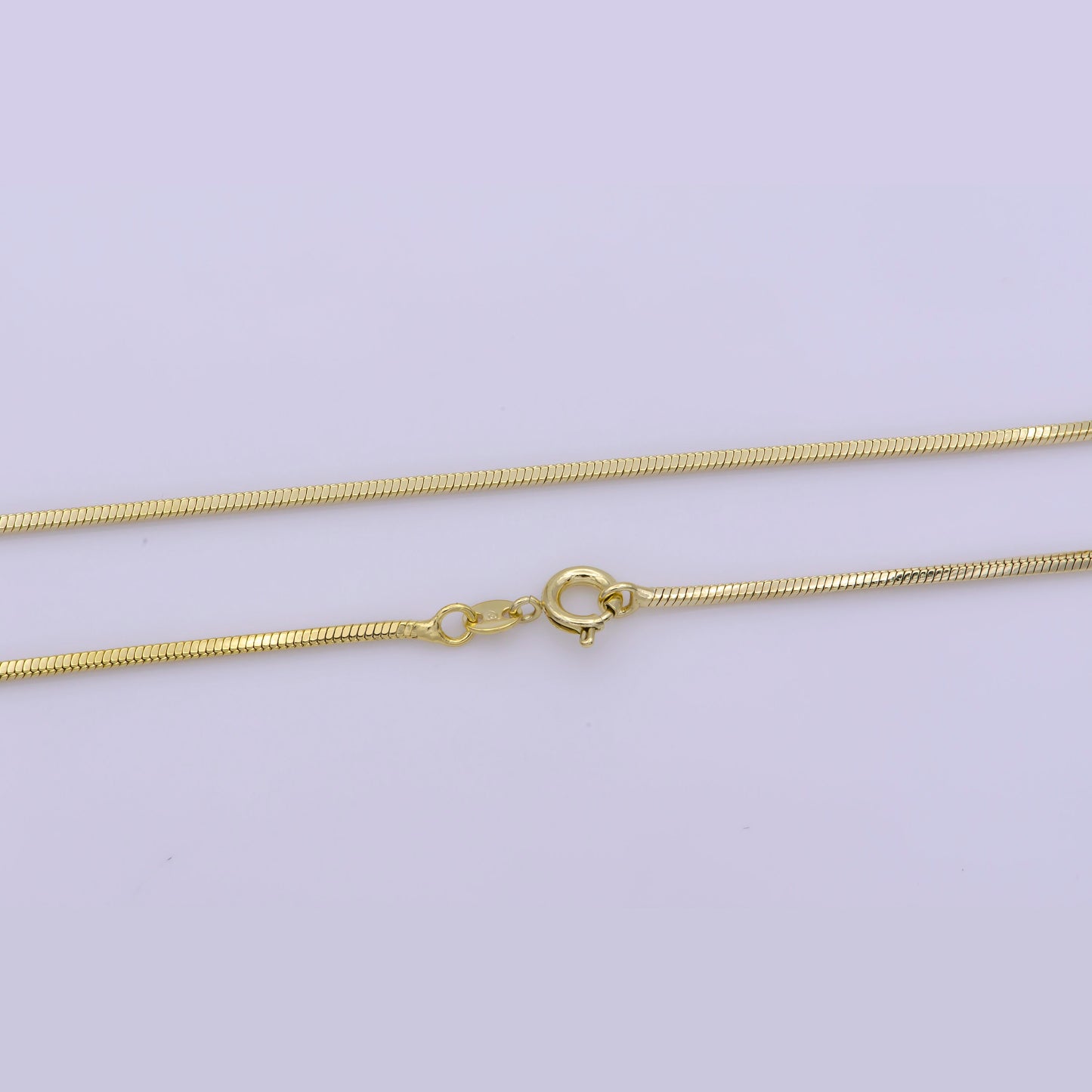 1pc17.7'' Ready to Use Gold Cocoon Necklace Chain, Layer Snake Chain Dainty Necklace, For Pendant Charm Necklace Making, WA-402