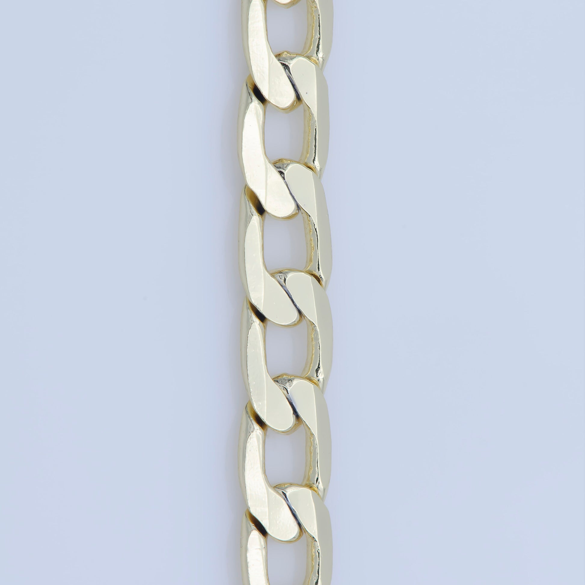 1pc 17.7'' Ready to Use Gold Cuban Curb Necklace Chain,Layering Curb Chain Dainty Necklace, For Pendant Charm Necklace,WA 232