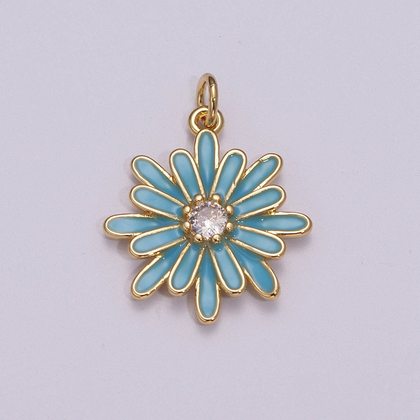 Chrysant Charm Necklace, Gift for her, Enamel pendant Bracelet Earring Necklace for Woman, Flower Jewelry Minimalist Floral M-882 - M-887