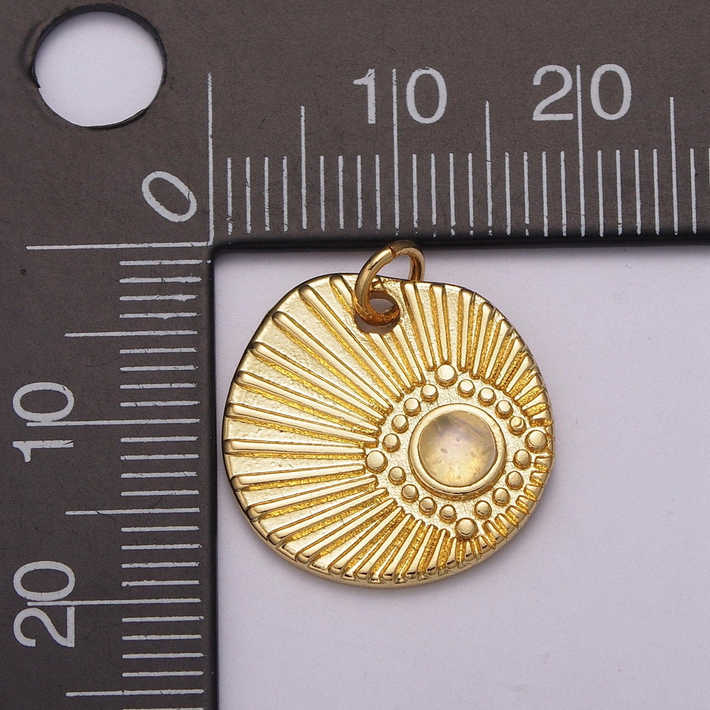 Gold Filled Sun charm, Opal Sun charm Sunshine, Sunburst, Celestial Pendant, Bohemian charms, Jewelry DIY M-892