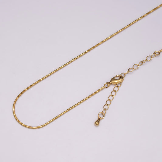 Dainty Gold Cocoon Necklaces Herringbone Layer Snake Chain Necklace For Pendant Charm Necklace Making WA4285