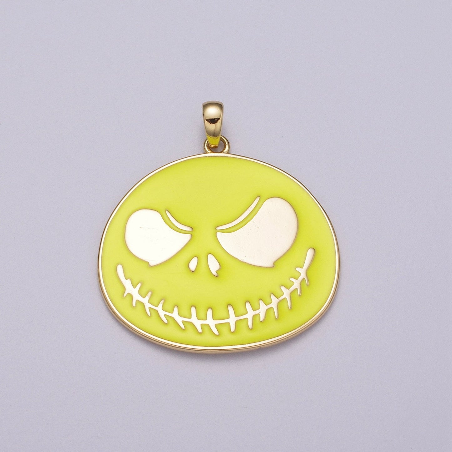 Jack Skellington's Halloween Charm, Nightmare Before Christmas Pendant, Cute Skeleton Halloween Necklace Fashion Custom Costume Accessory