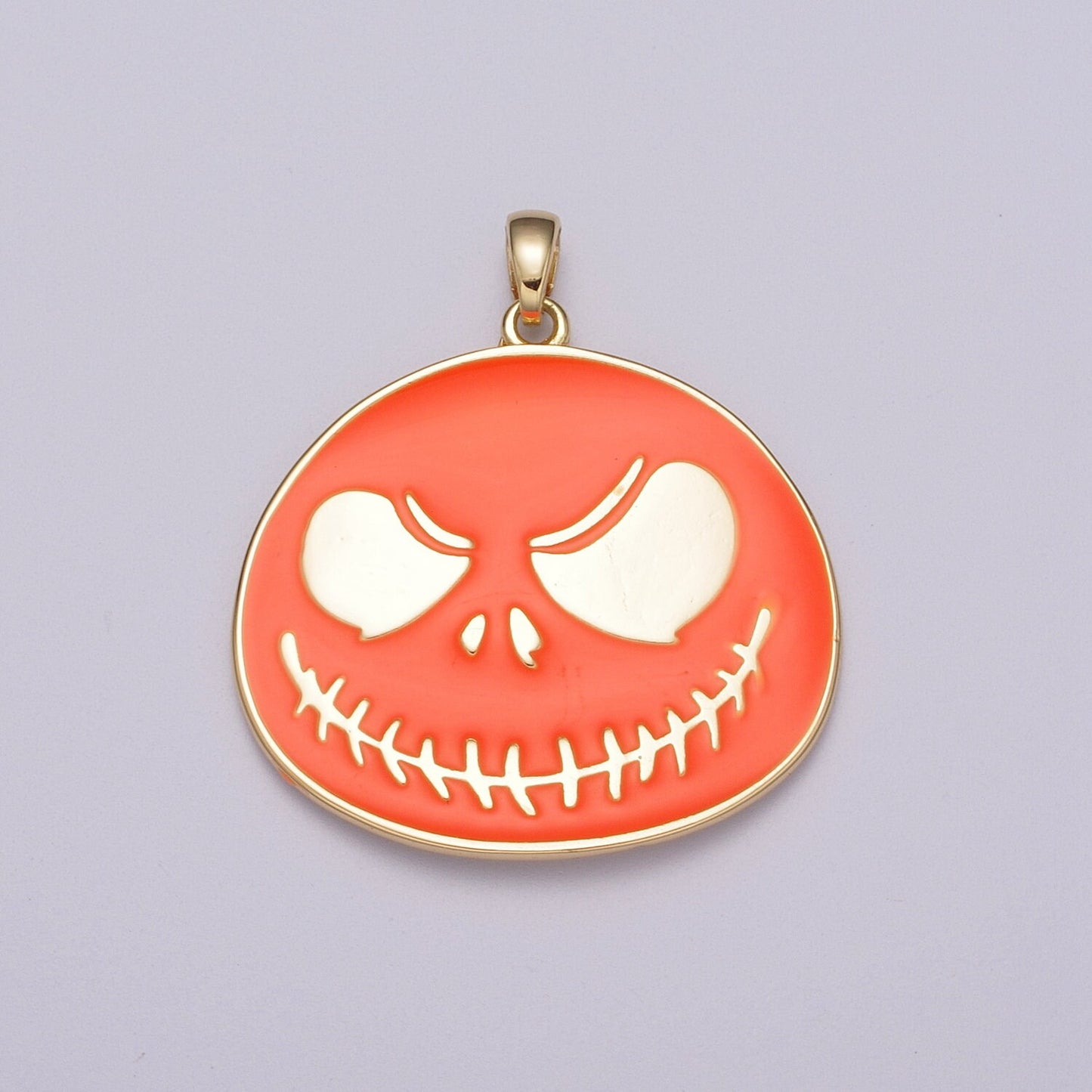 Jack Skellington's Halloween Charm, Nightmare Before Christmas Pendant, Cute Skeleton Halloween Necklace Fashion Custom Costume Accessory