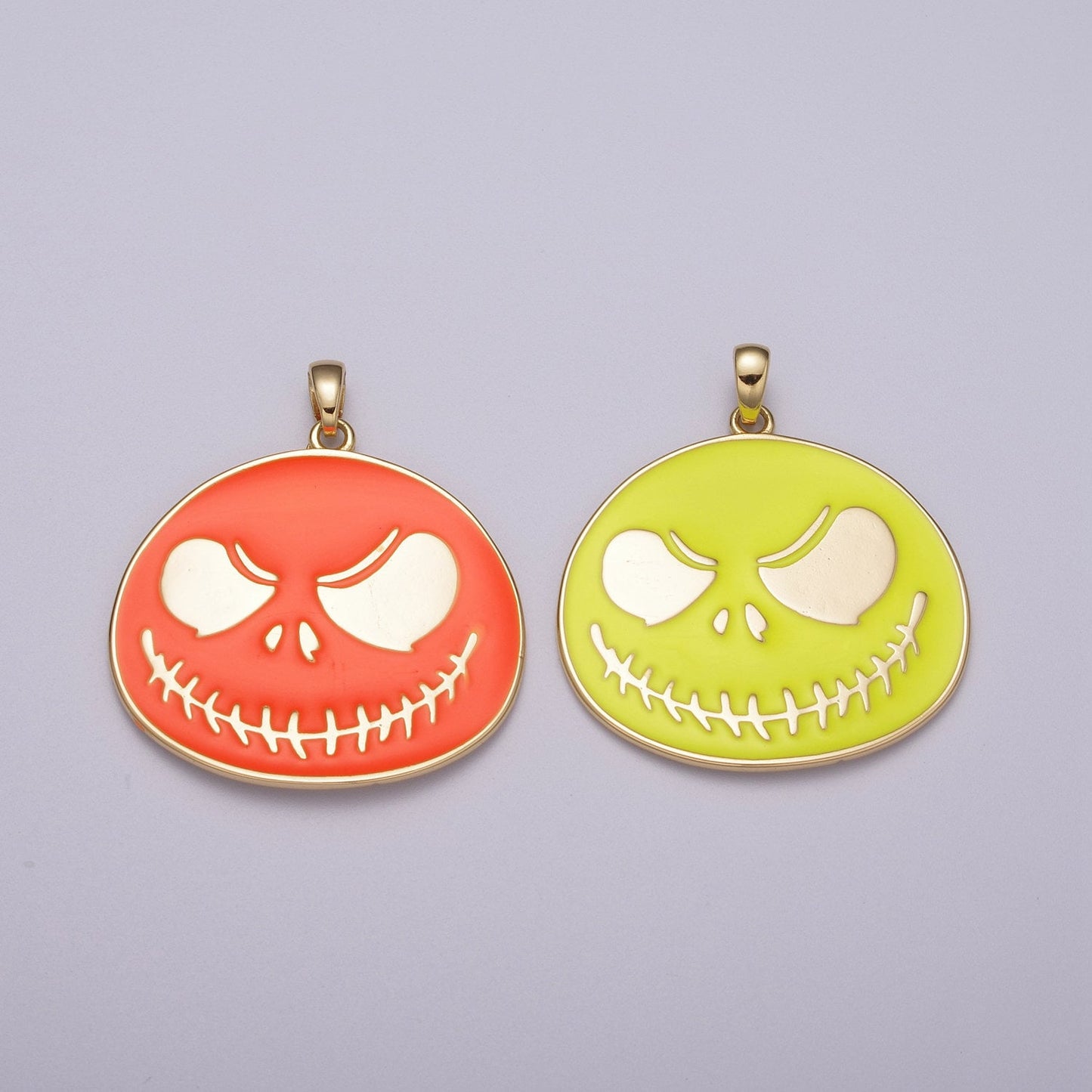 Jack Skellington's Halloween Charm, Nightmare Before Christmas Pendant, Cute Skeleton Halloween Necklace Fashion Custom Costume Accessory
