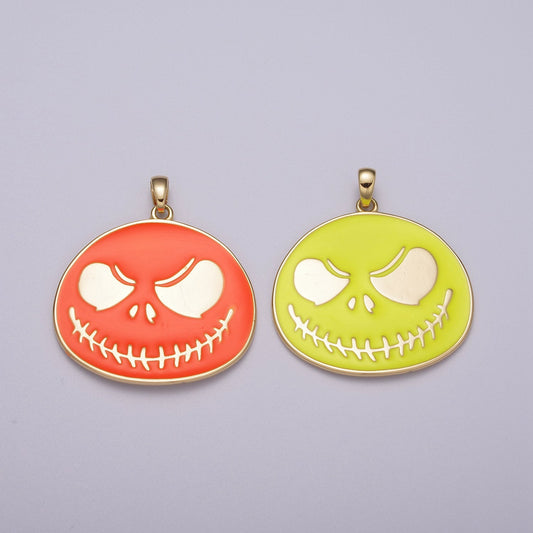 Jack Skellington's Halloween Charm, Nightmare Before Christmas Pendant, Cute Skeleton Halloween Necklace Fashion Custom Costume Accessory