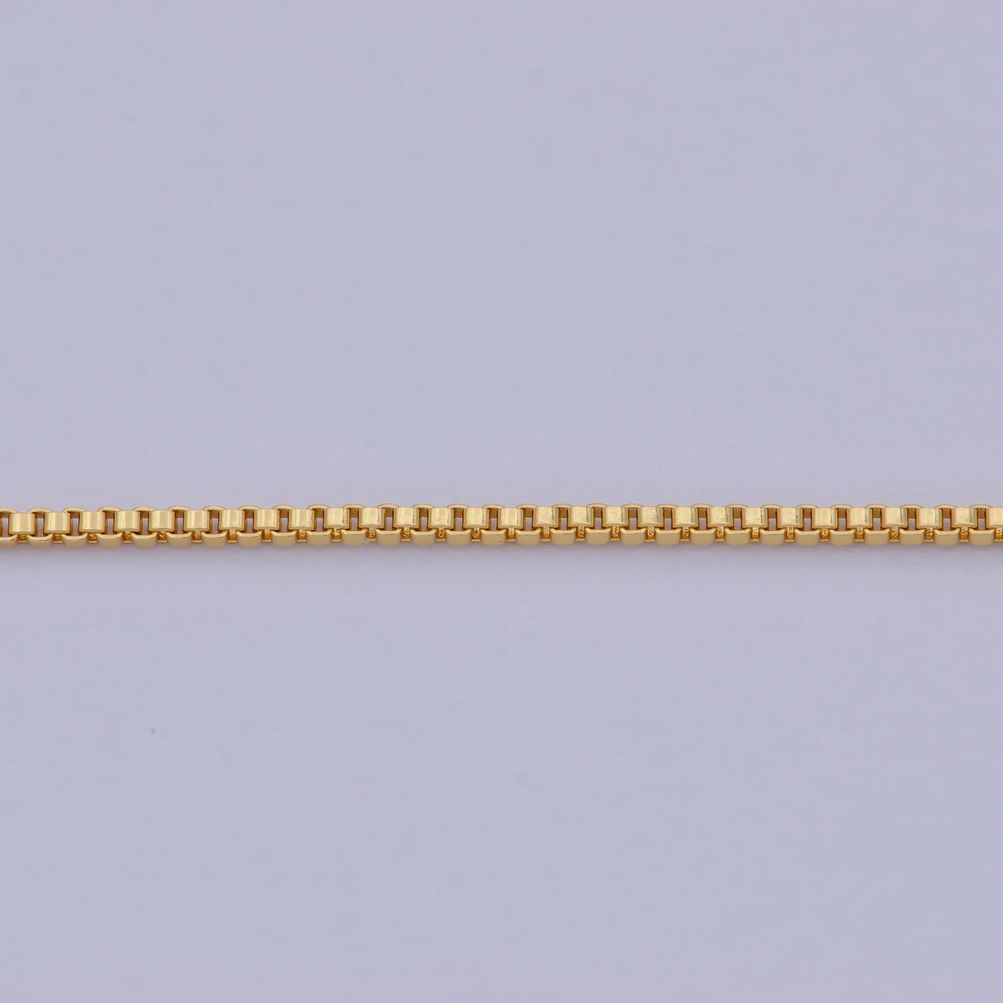 1pc 19.9'' ready to wear Gold Square Box Chain Necklace, Layering Dainty Box Chain For Jewelry Making with Pendant Charm ,WA- 469