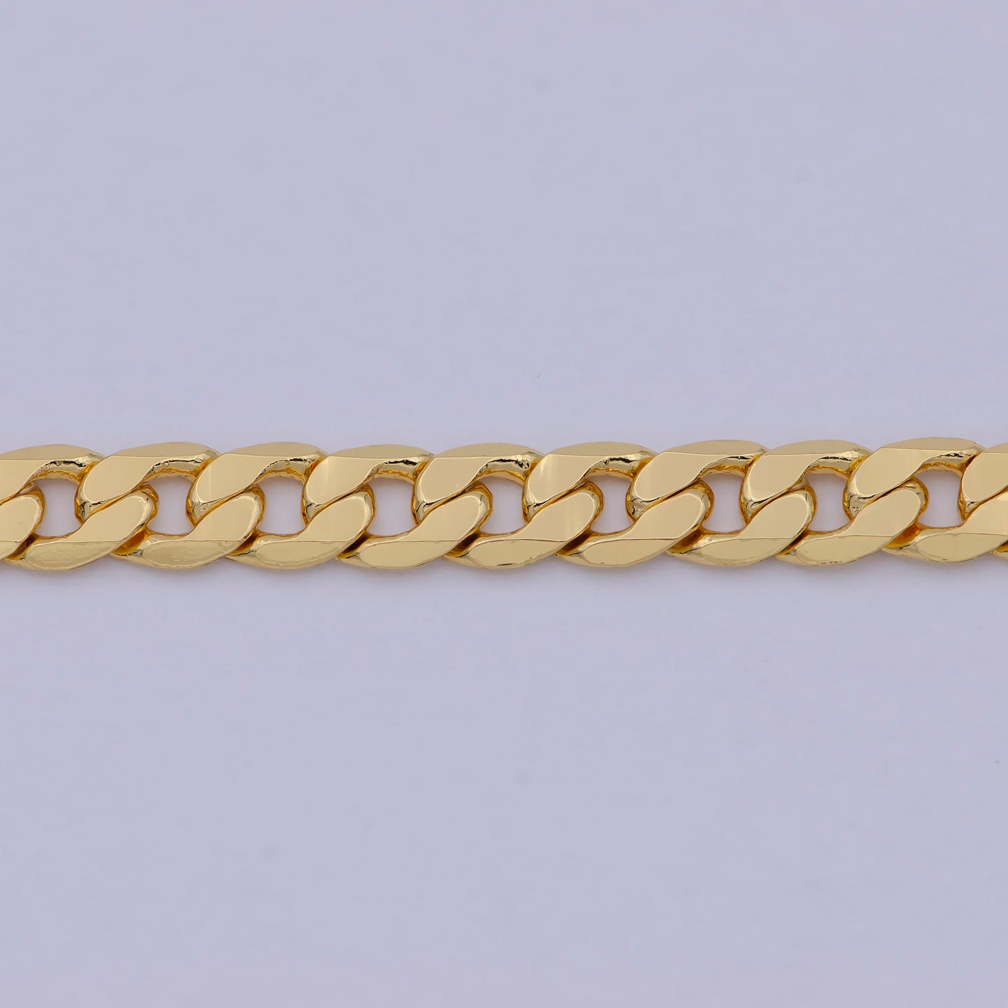 1pc 19.7'' Ready to Use Gold Cuban Curb Necklace Chain, Layering Miami Curb Chain Dainty Necklace, For Pendant Charm Necklace,WA- 472