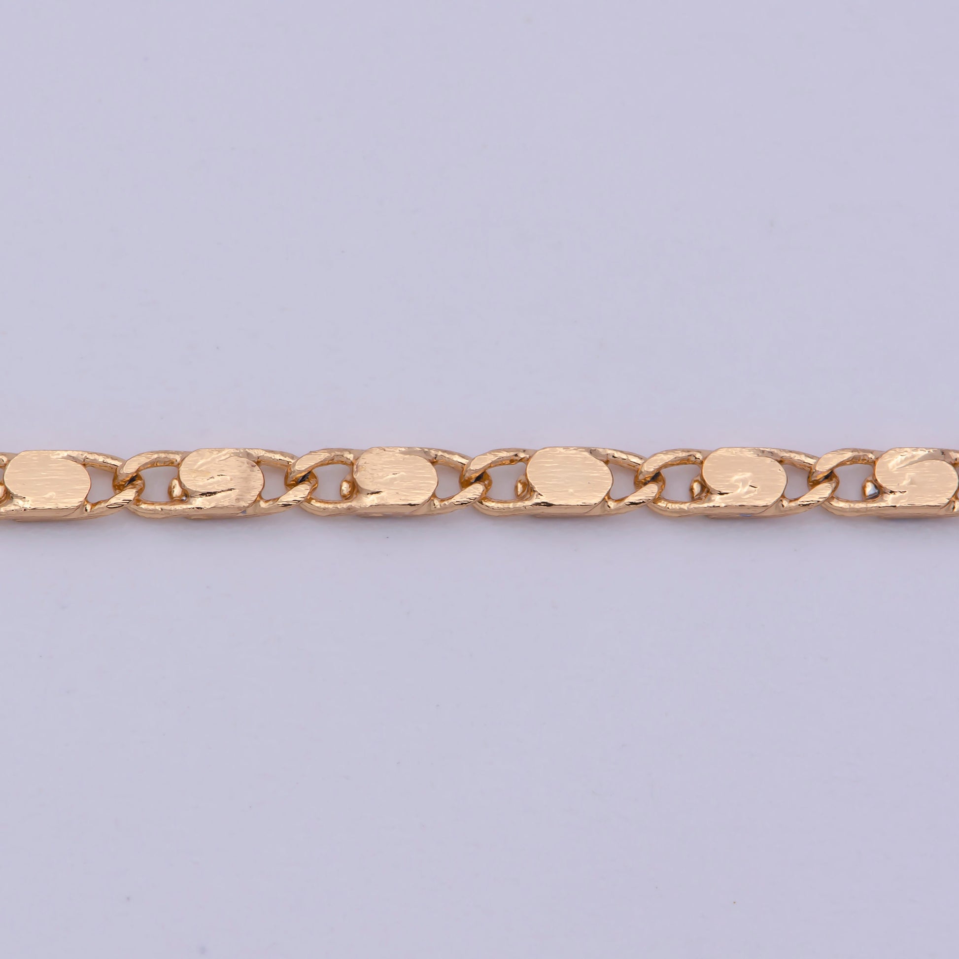 1pc 18.0'' Ready to Use Gold Unique Necklace Chain, Layering Plate Lock Chain Dainty Necklace, Perfect for Pendant Necklace, WA-474