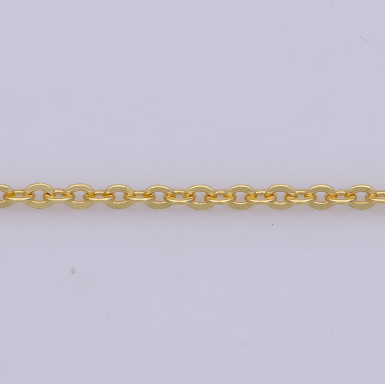 1pc 17.7'' Ready to Use Gold  Rolo Necklace Chain, Layering Box Rolo Chain Dainty Necklace, For Pendant Charm Necklace Making, WA-276
