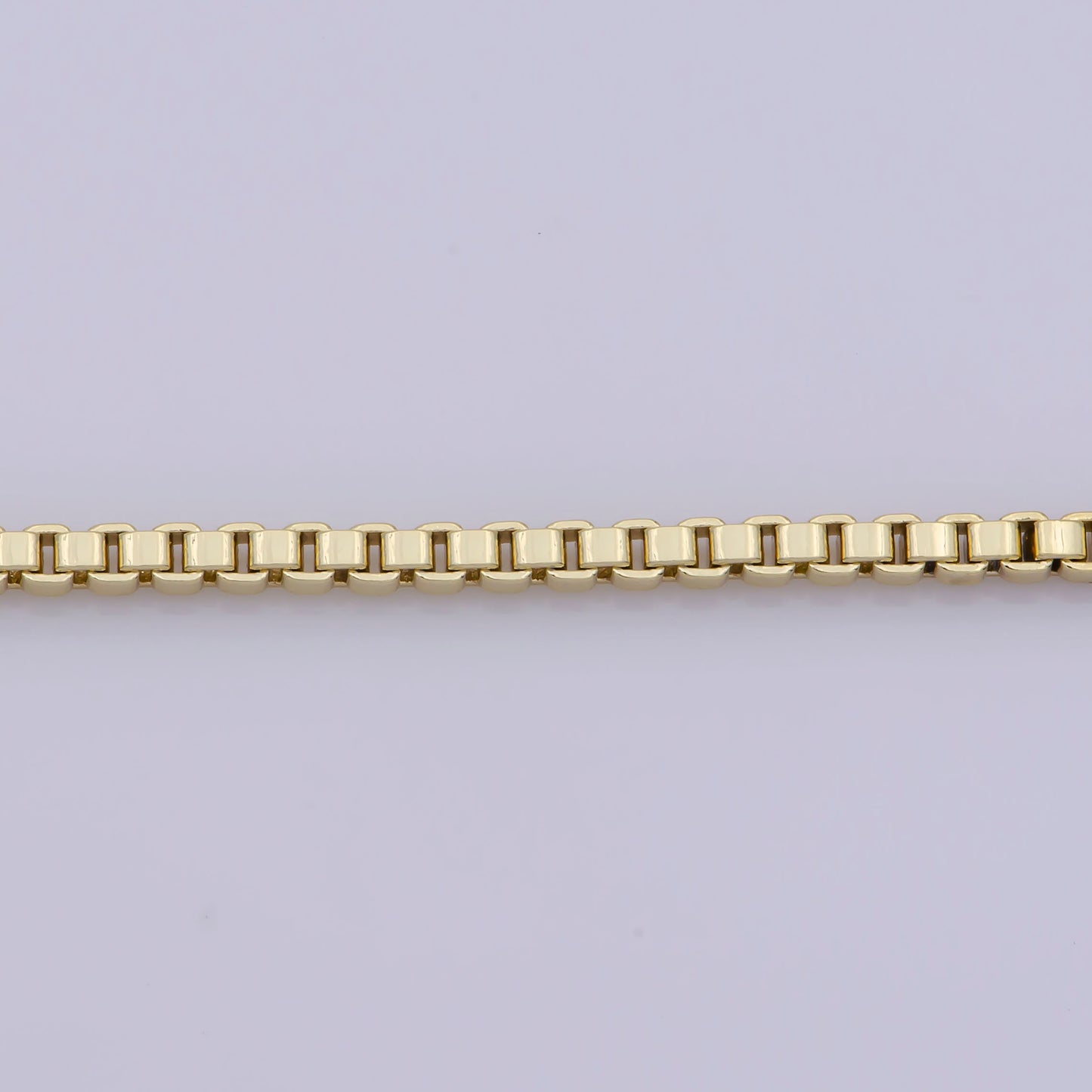 1pc 17.7'' ready to wear Gold Square Box Chain Necklace, Layering Dainty Box Chain For Jewelry Making with Pendant Charm, WA-280