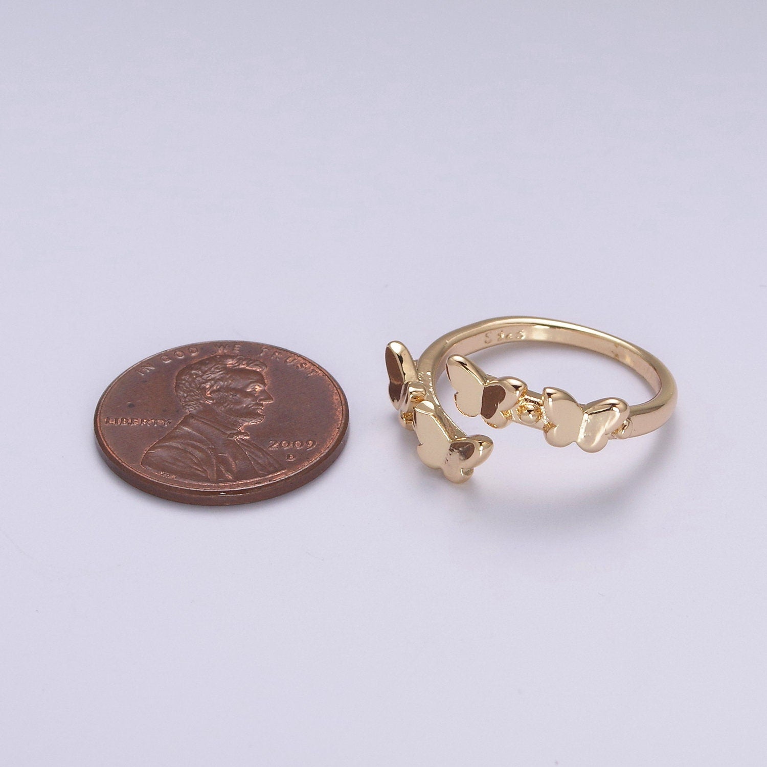 Dainty Butterfly Ring 18k Gold Filled Mariposa Ring Open adjustable Minimalist Jewelry