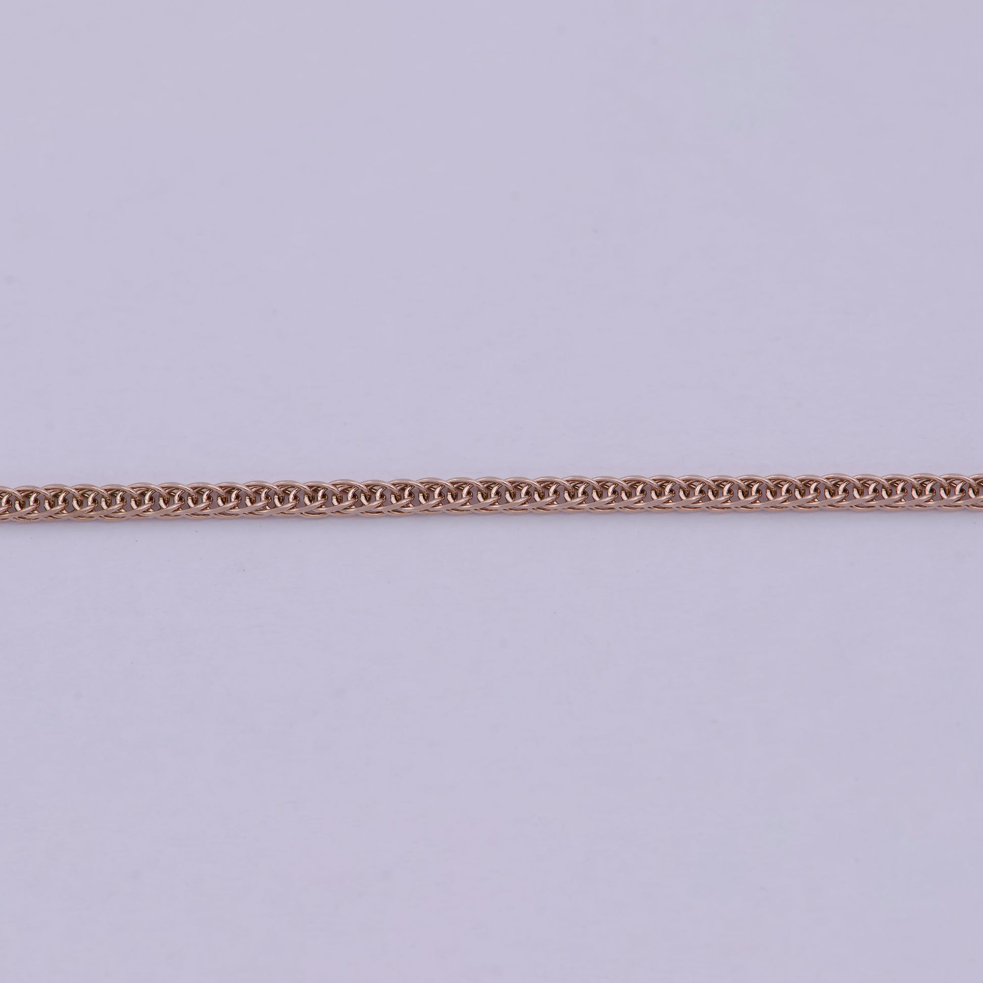 1pc 20'' Ready to Use Adjustable Pink Gold Unique Necklace Chain, Layering Chain Dainty Necklace, Perfect for Pendant Necklace, WA-515
