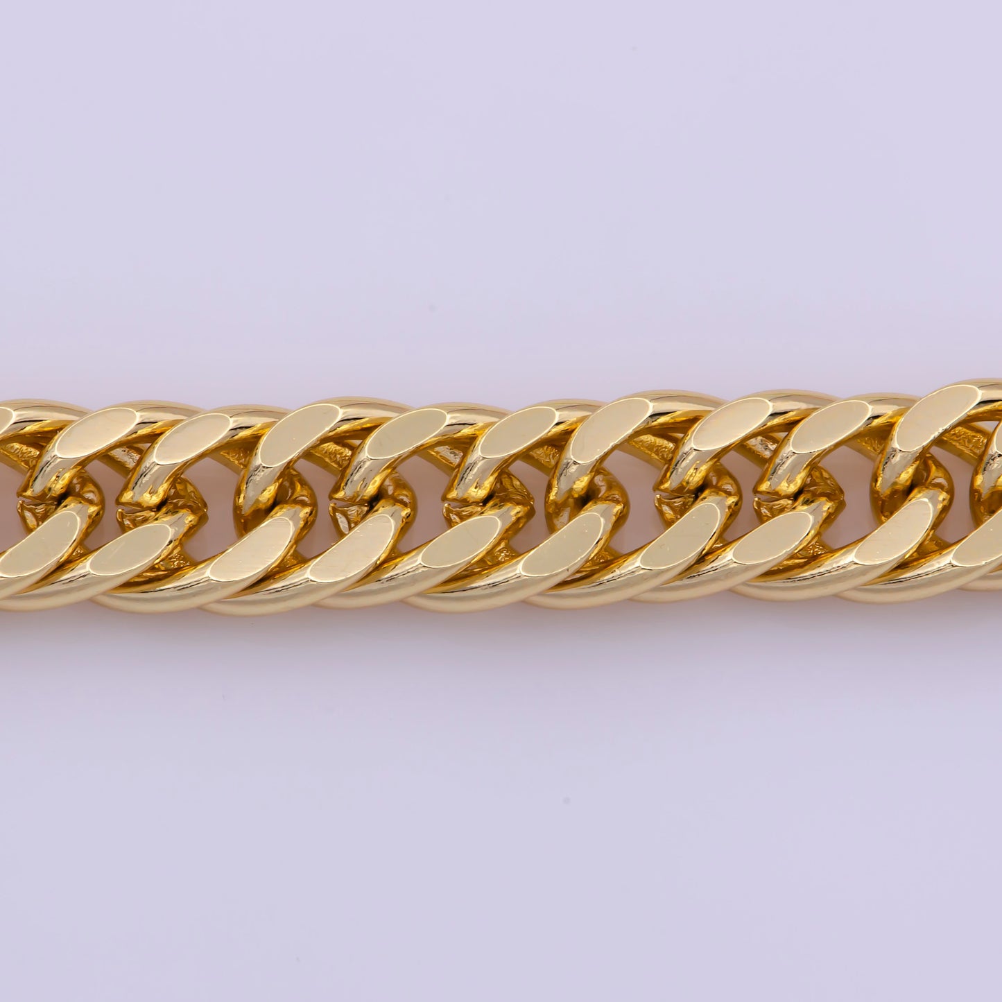 1pc 18.0", 5mm Ready to Use Gold Cuban Curb Necklace Chain,Layering Curb Chain Bold Necklace, For Pendant Charm Necklace, WA-370