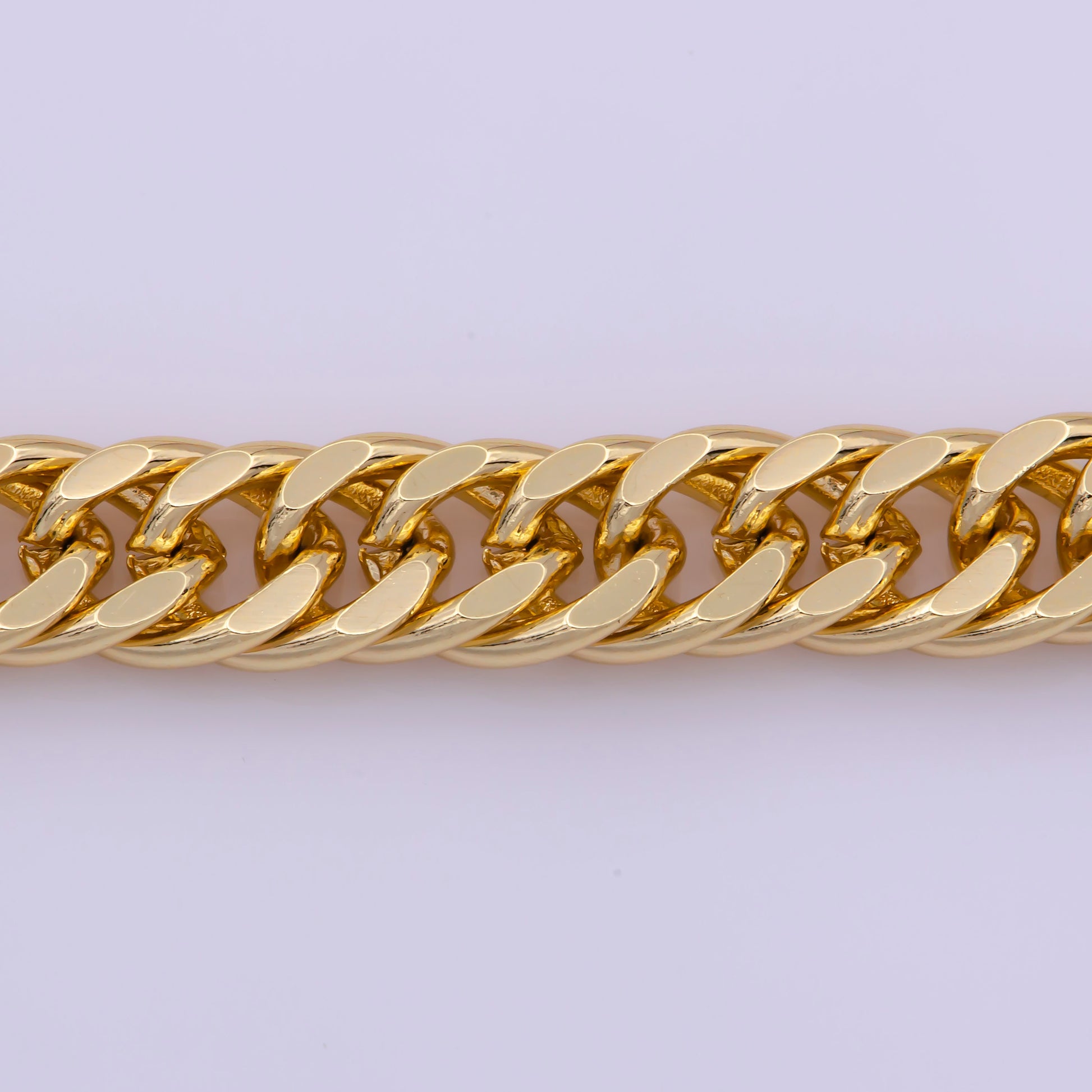 1pc 18.0", 5mm Ready to Use Gold Cuban Curb Necklace Chain,Layering Curb Chain Bold Necklace, For Pendant Charm Necklace, WA-370
