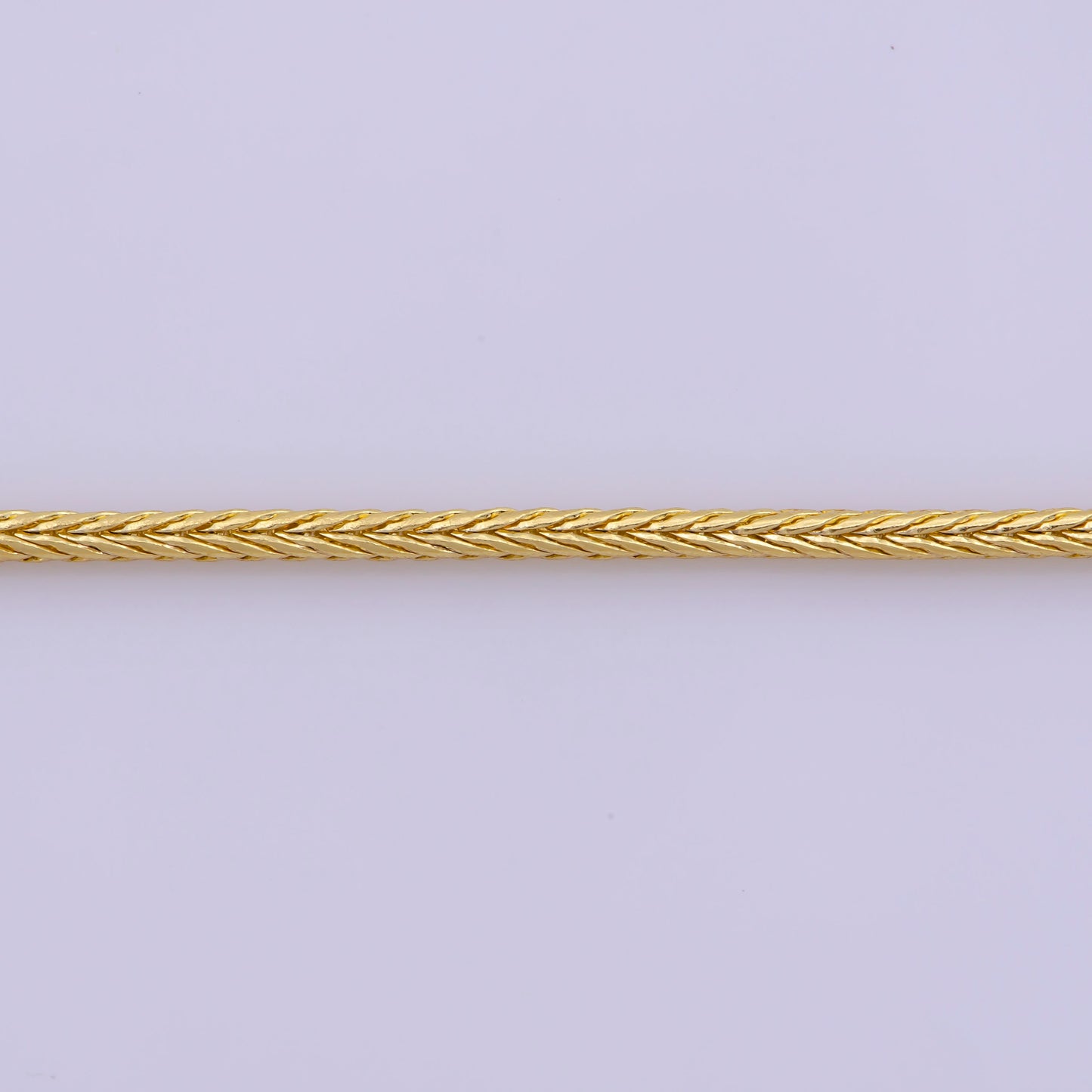 Gold Wheat Chain Necklace 17.7 inch 1.2mm Thickness Delicate Gold Chain Jewelry Making Ready To Wear Chain For Woman,WA-375