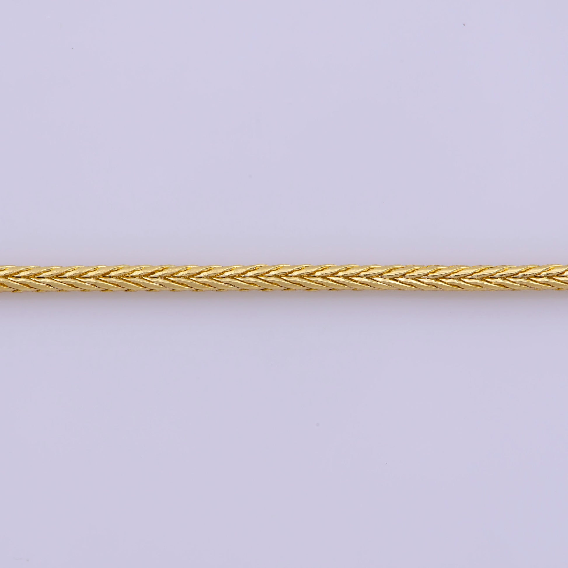 Gold Wheat Chain Necklace 17.7 inch 1.2mm Thickness Delicate Gold Chain Jewelry Making Ready To Wear Chain For Woman,WA-375