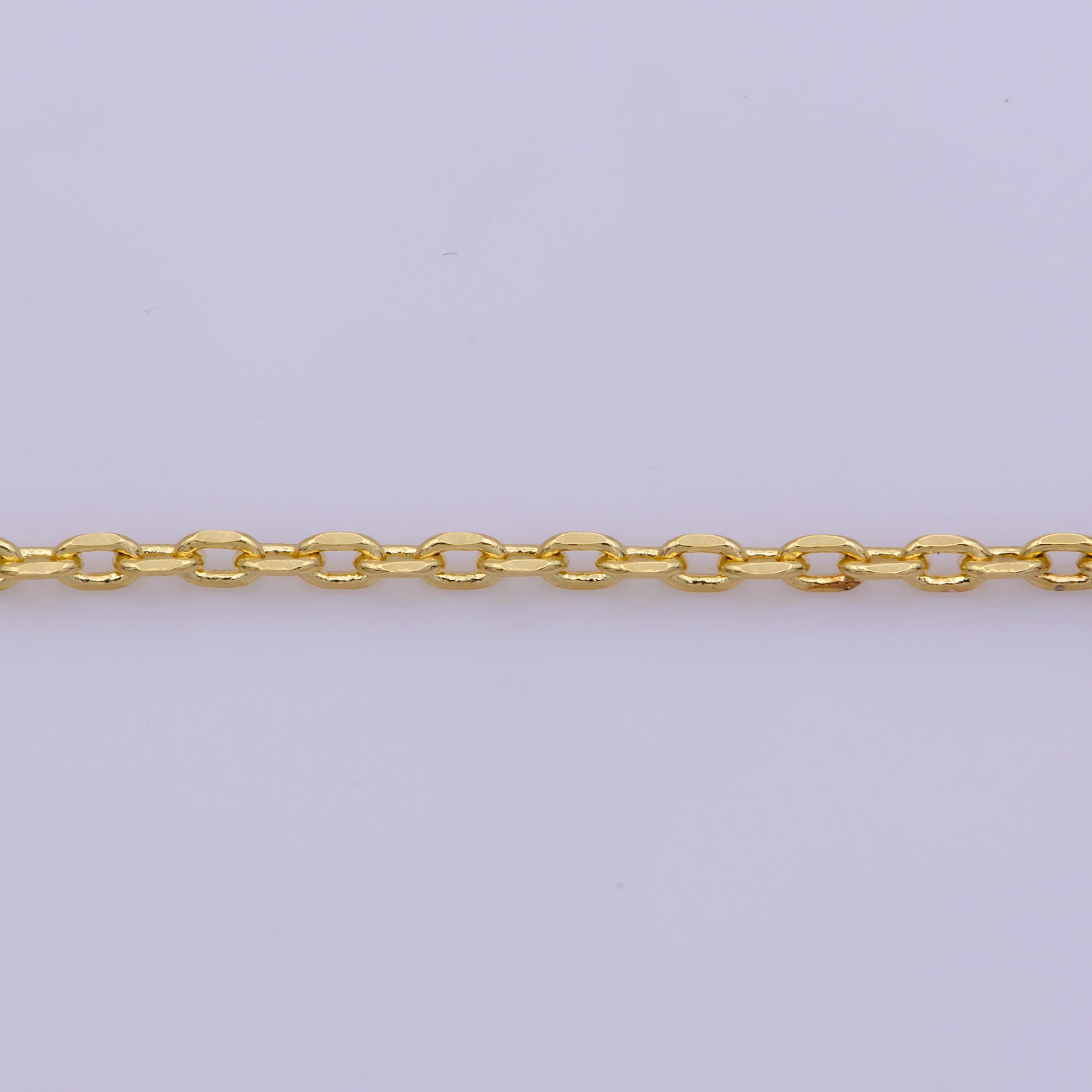 1pc 17.2' Ready to Use Gold Rolo Necklace Chain, Layering Rolo Chain Dainty Necklace, For Pendant Charm Necklace Making, WA -376