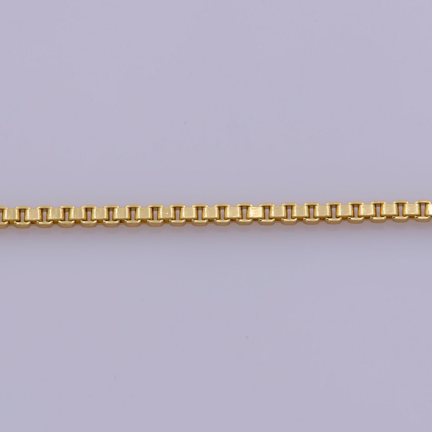 1pc 17.7'' ready to wear Gold Square Box Chain Necklace, Layering Dainty Box Chain For Jewelry Making with Pendant Charm ,WA-378