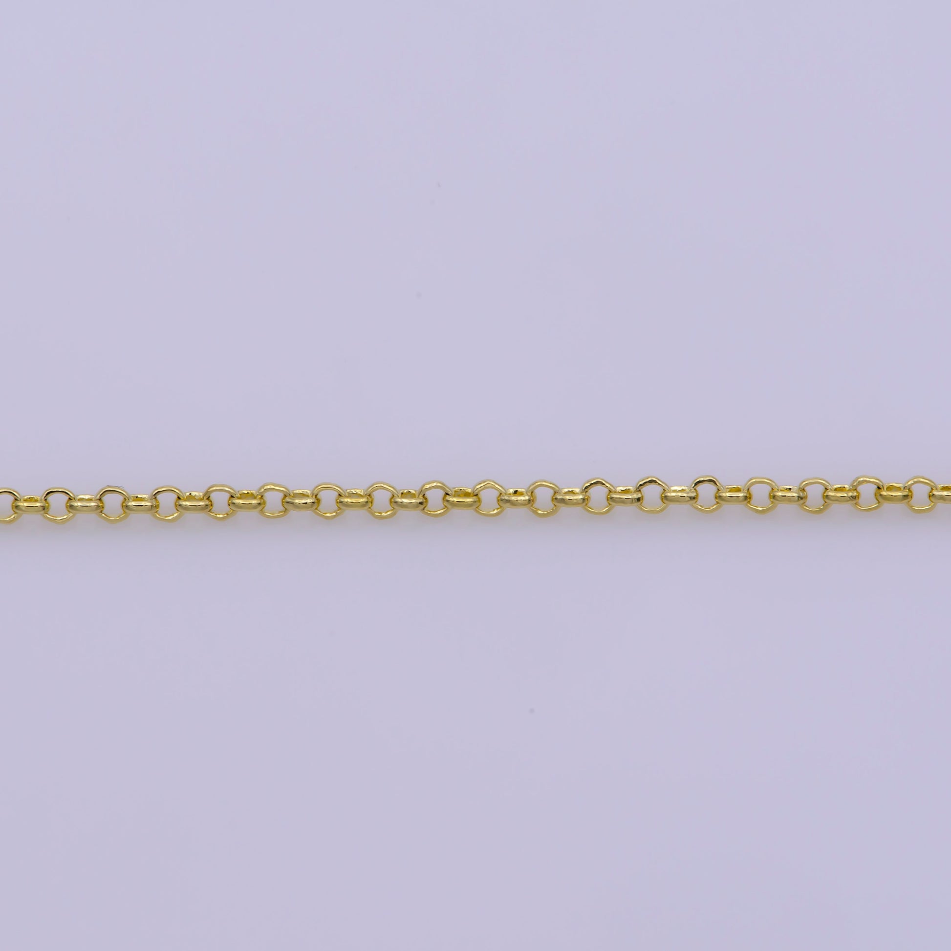 1pc 17.7" Ready to Use Gold Rolo Necklace Chain, Layering Rolo Chain Dainty Necklace, For Pendant Charm Necklace Making, WA -388