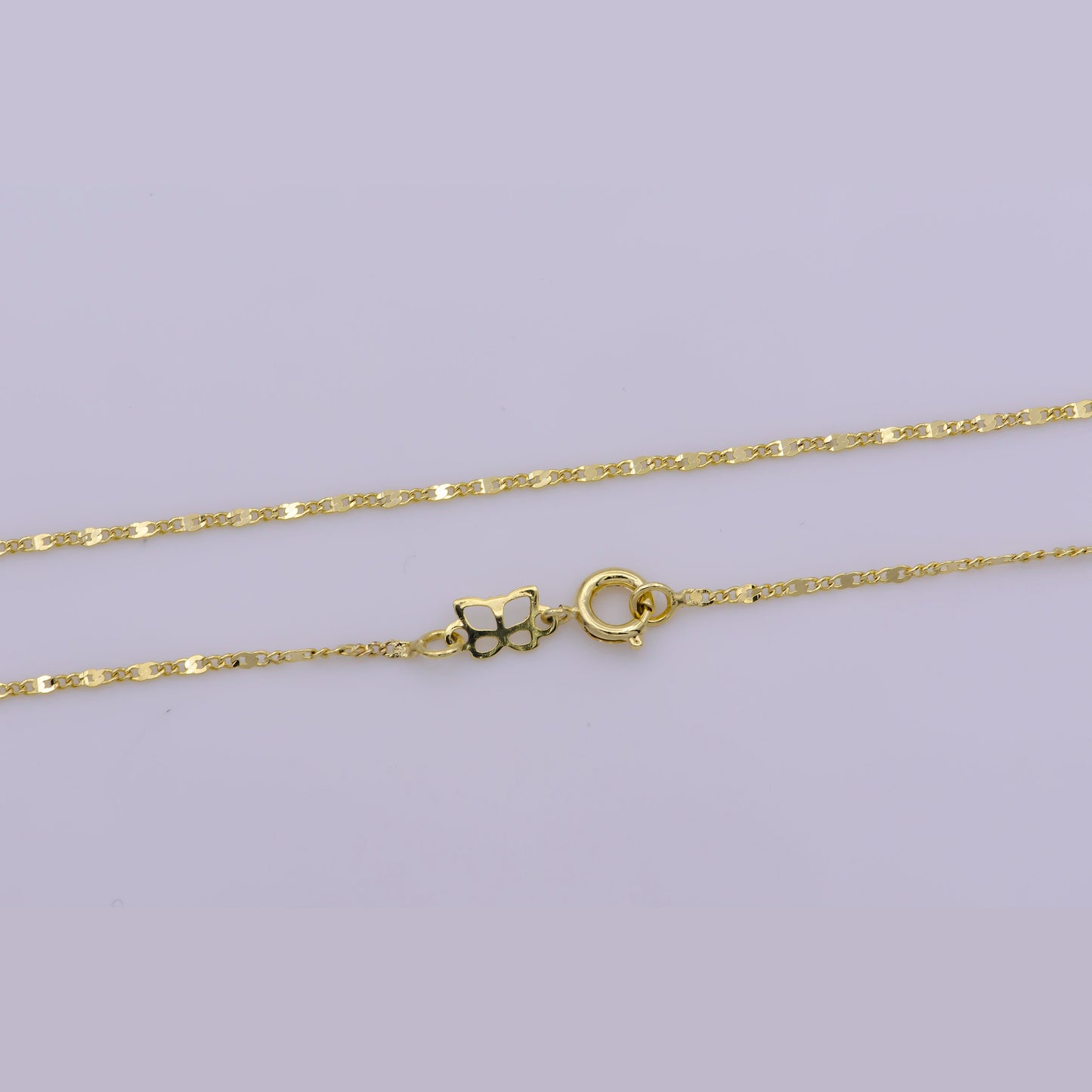 1pc 18.0'' Fancy Gold Anchor Necklace Chain, Figure 8 Layering Mariner Chain Dainty Necklace,For Pendant Charm Necklace Making, WA-392