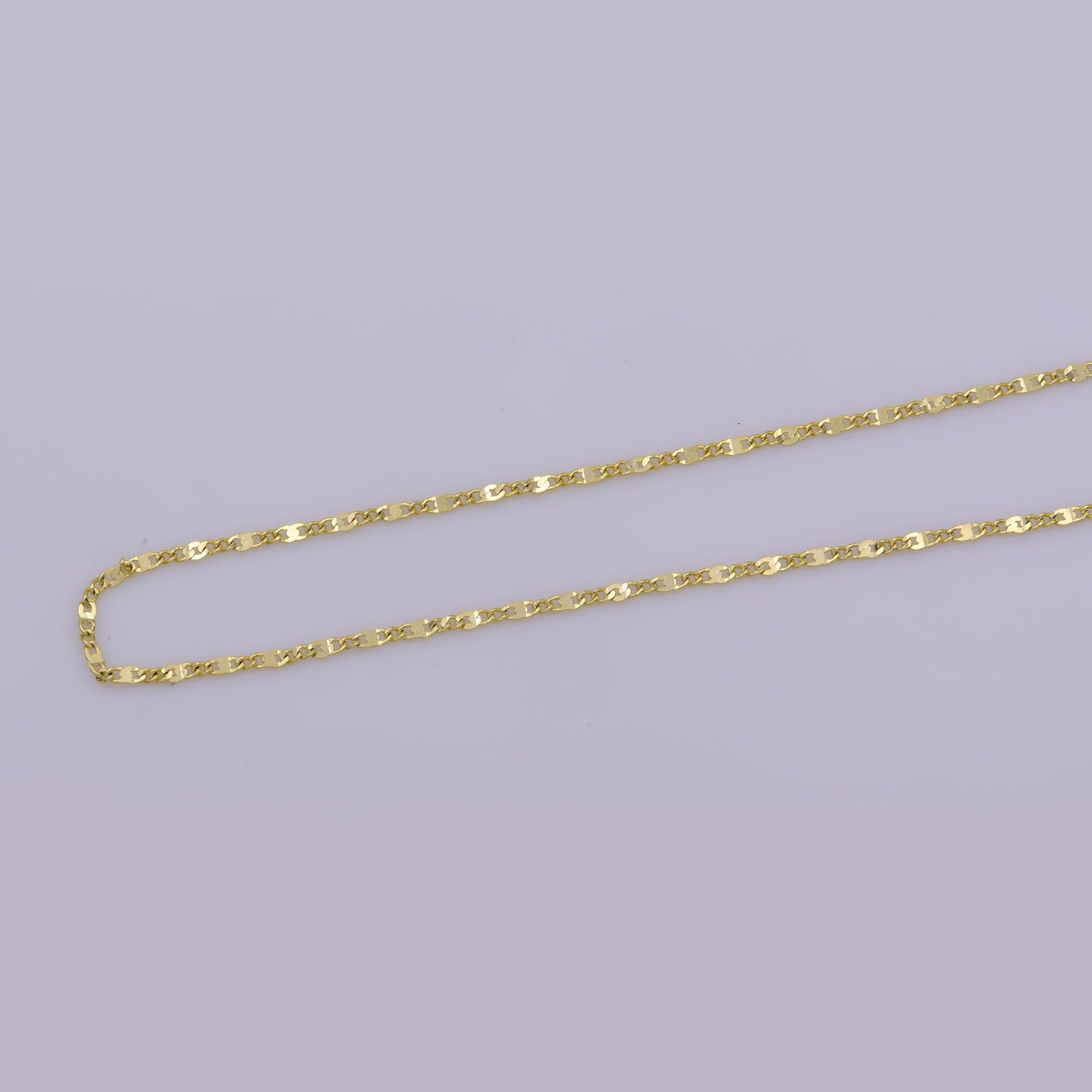 1pc 18.0'' Fancy Gold Anchor Necklace Chain, Figure 8 Layering Mariner Chain Dainty Necklace,For Pendant Charm Necklace Making, WA-392