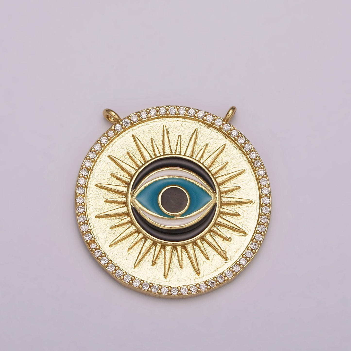 Gold Enamel Evil Eye Charm Connector Link Bracelet Connector For Supply DIY Jewelry Y403 Y404