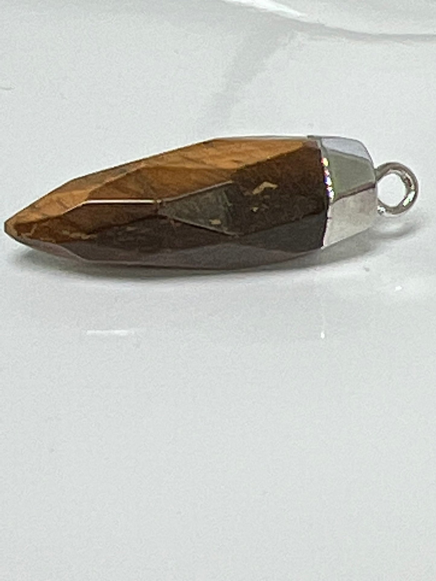 Oak Tree Fruit Tiger Eyes Charm, Chipmunk's fruit Pendant Acorn white Goldfilled Charm, Natural Stone DIY Jewelry Necklace E-335