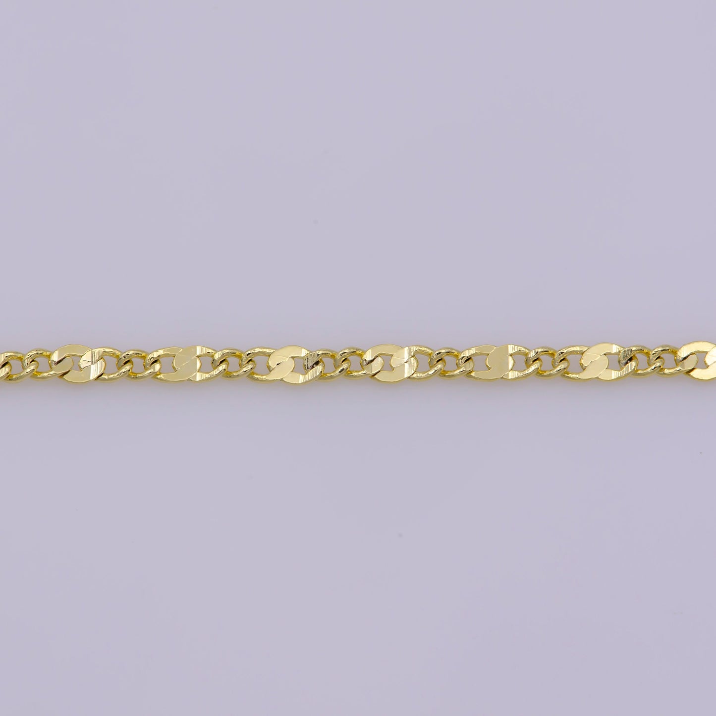 1pc 18.0'' Fancy Gold Anchor Necklace Chain, Figure 8 Layering Mariner Chain Dainty Necklace,For Pendant Charm Necklace Making, WA-392