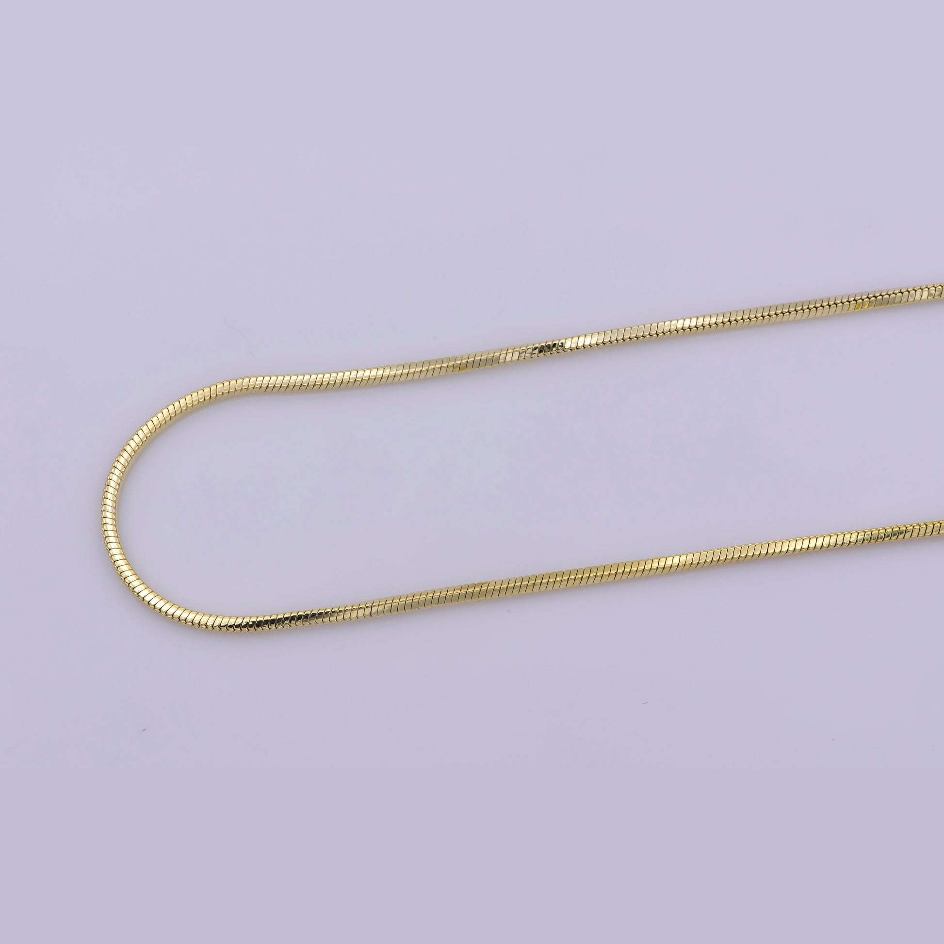 1pc17.7'' Ready to Use Gold Cocoon Necklace Chain, Layer Snake Chain Dainty Necklace, For Pendant Charm Necklace Making, WA-402