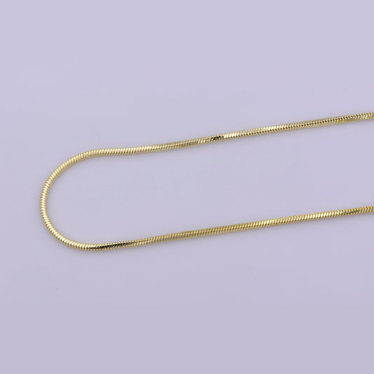 1pc17.7'' Ready to Use Gold Cocoon Necklace Chain, Layer Snake Chain Dainty Necklace, For Pendant Charm Necklace Making, WA-402