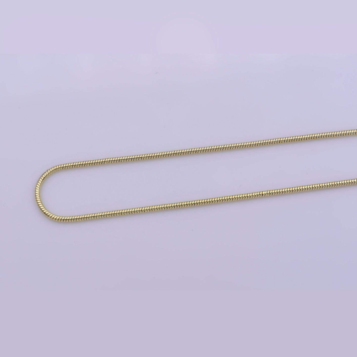 1pc 19.7'' Ready to Use Gold Cocoon Necklace Chain, Layer Snake Chain Dainty Necklace, For Pendant Charm Necklace Making, WA-403