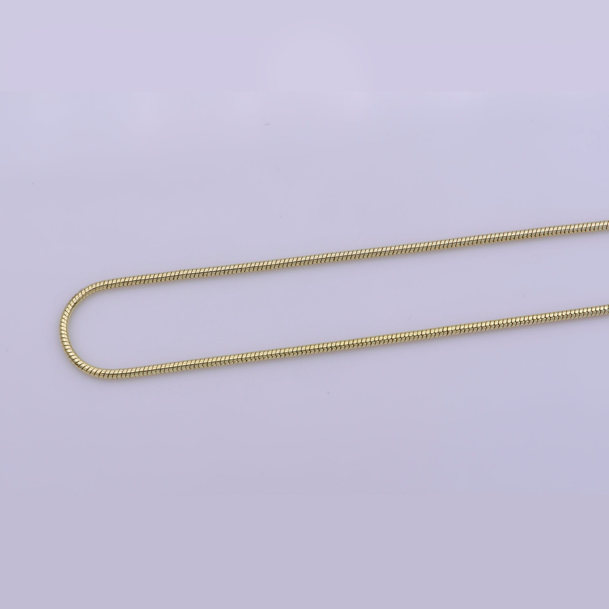 1pc 19.7'' Ready to Use Gold Cocoon Necklace Chain, Layer Snake Chain Dainty Necklace, For Pendant Charm Necklace Making, WA-403