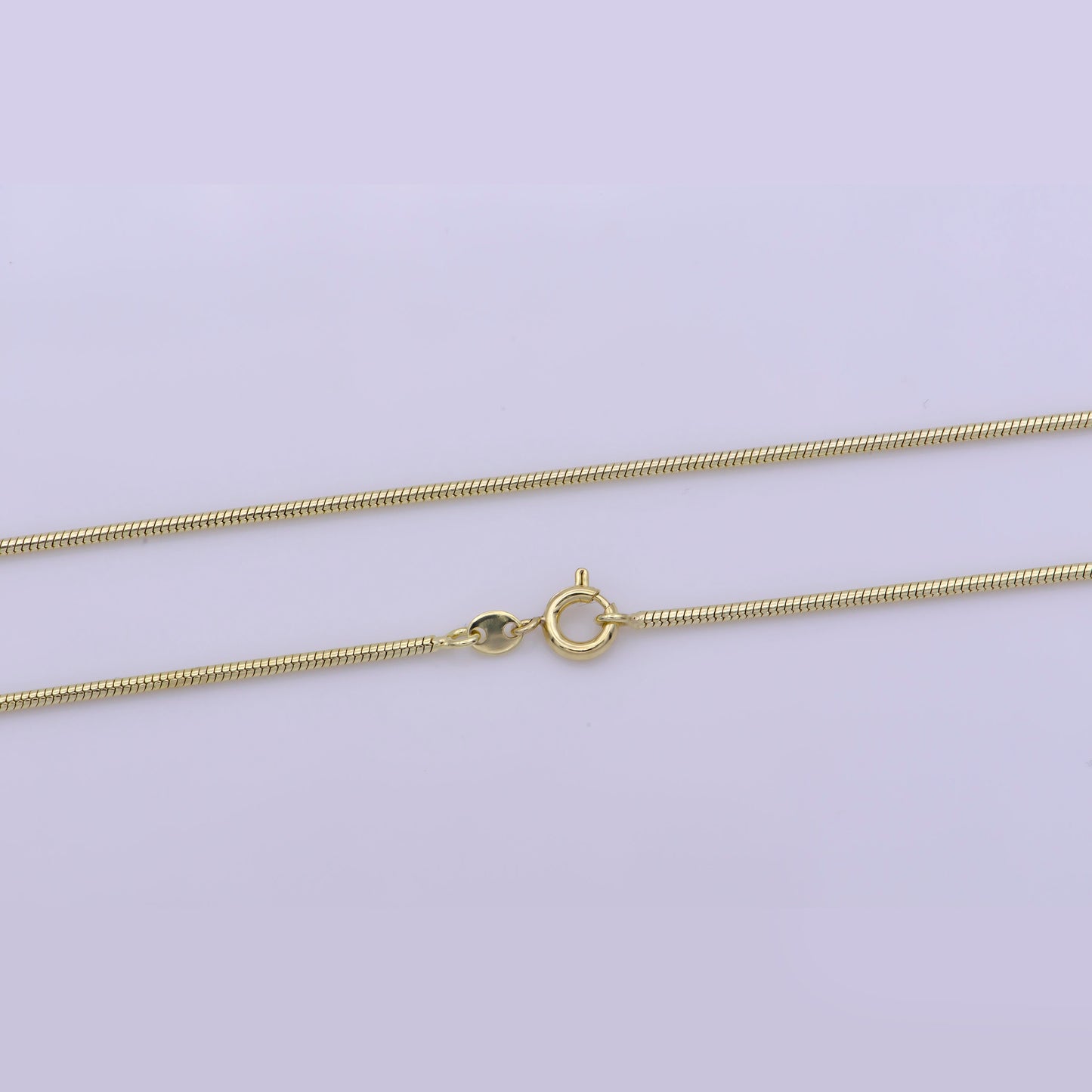 1pc 19.7'' Ready to Use Gold Cocoon Necklace Chain, Layer Snake Chain Dainty Necklace, For Pendant Charm Necklace Making, WA-403